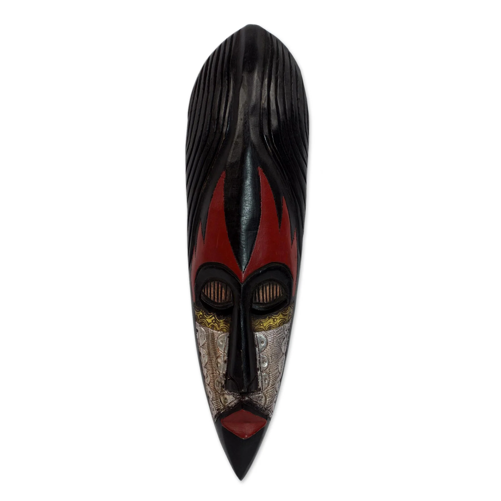 Fulani Maiden Nigerian Wood Mask - Image 2