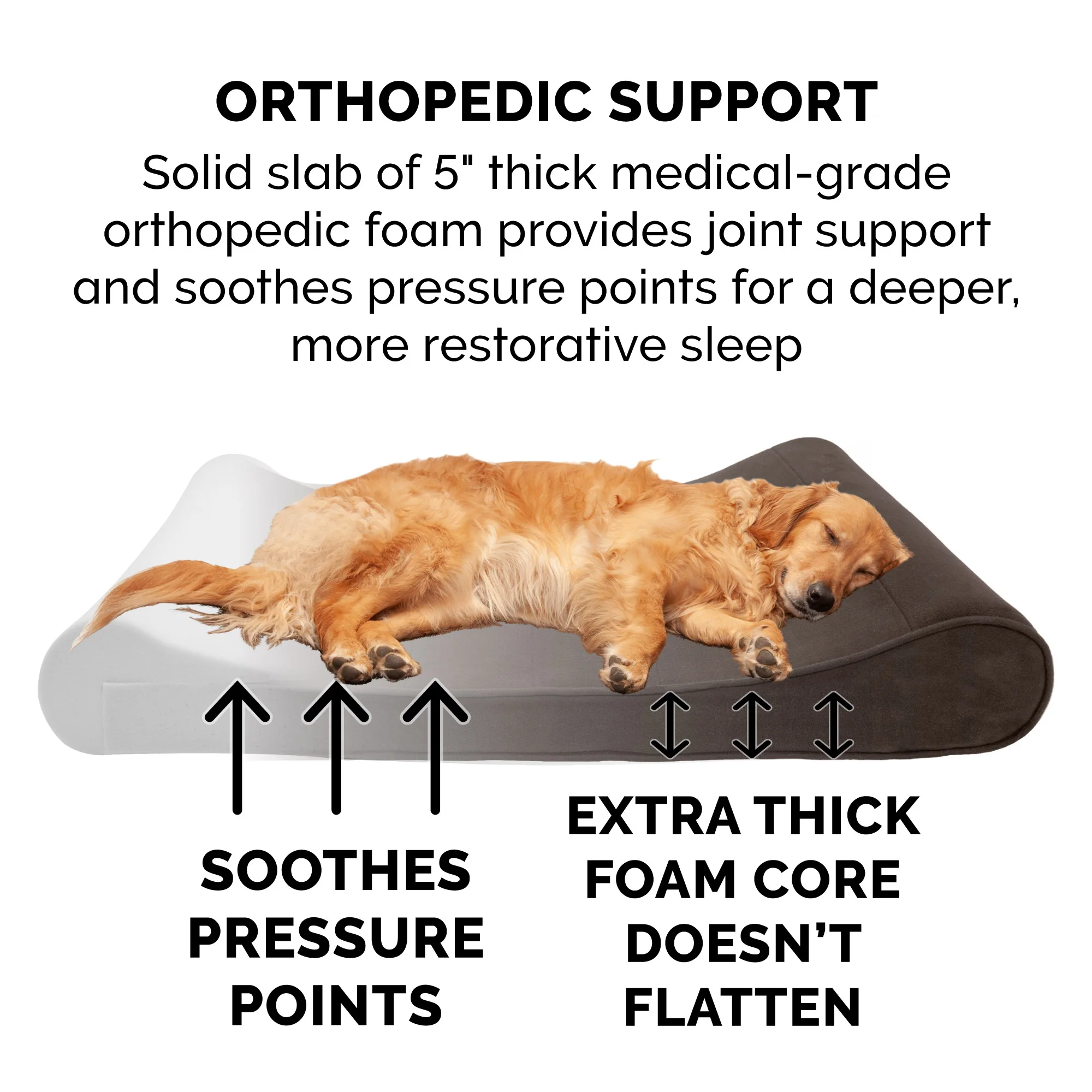 FurHaven Orthopedic Microvelvet Luxe Lounger Pet Bed - Image 4