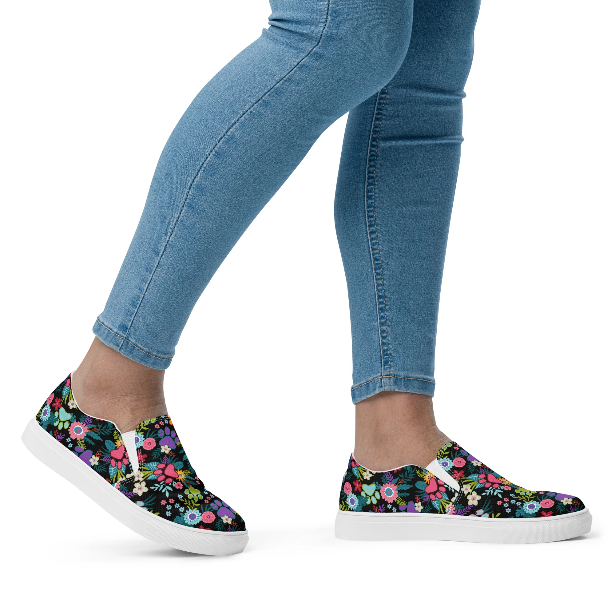 Garden of Paws Slip-on Canvas Shoes - Image 2
