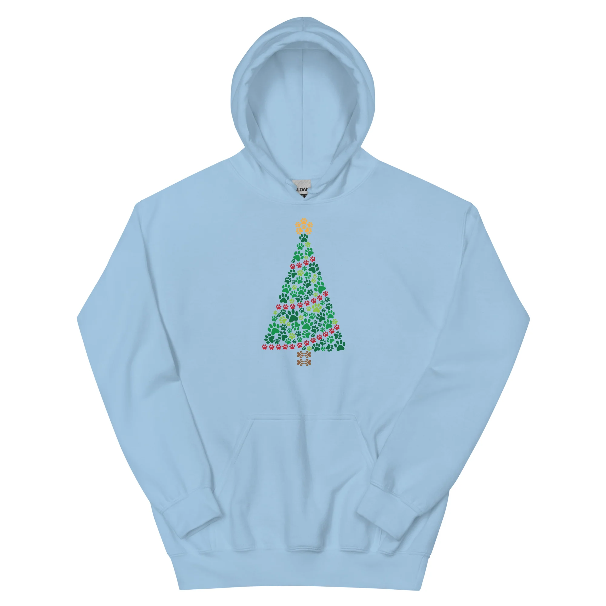 Garland of Paws Christmas Tree Hoodie - Image 6