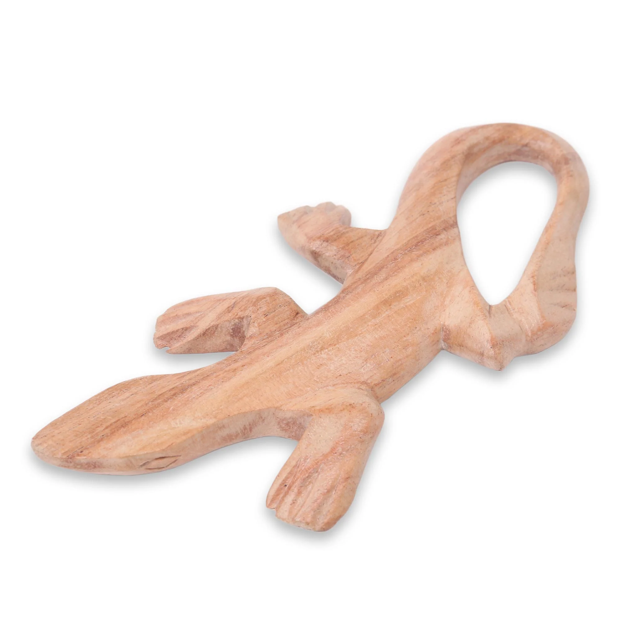 Gecko Dreamer Wood Sculpture - Image 2