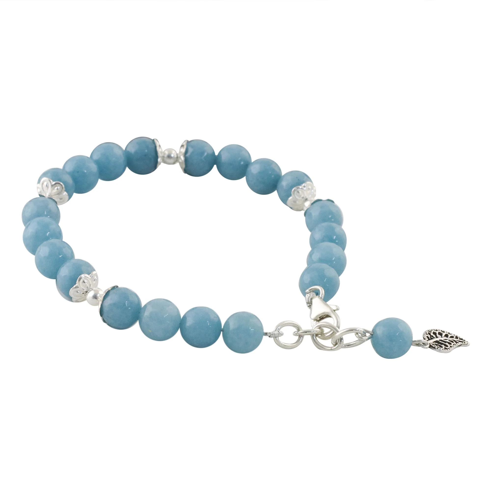 Gentle Sky Light Blue Chalcedony Sterling Silver Gentle Sky Bracelet - Image 2