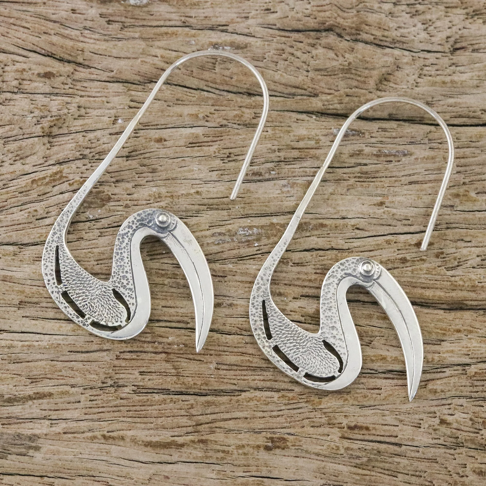 Gentle Stork Sterling silver drop earrings - Image 3
