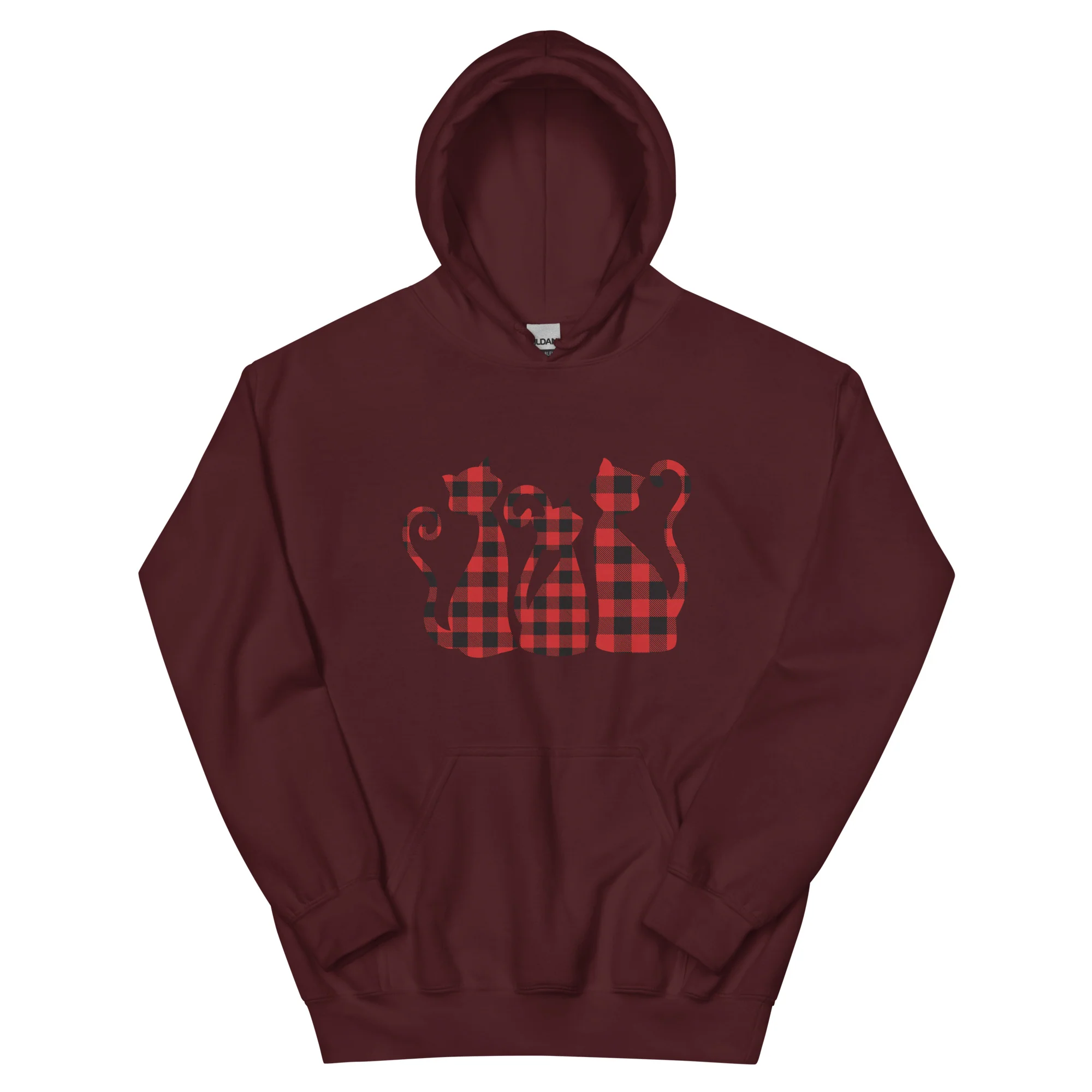 Gingham Cats Hoodie - Image 5
