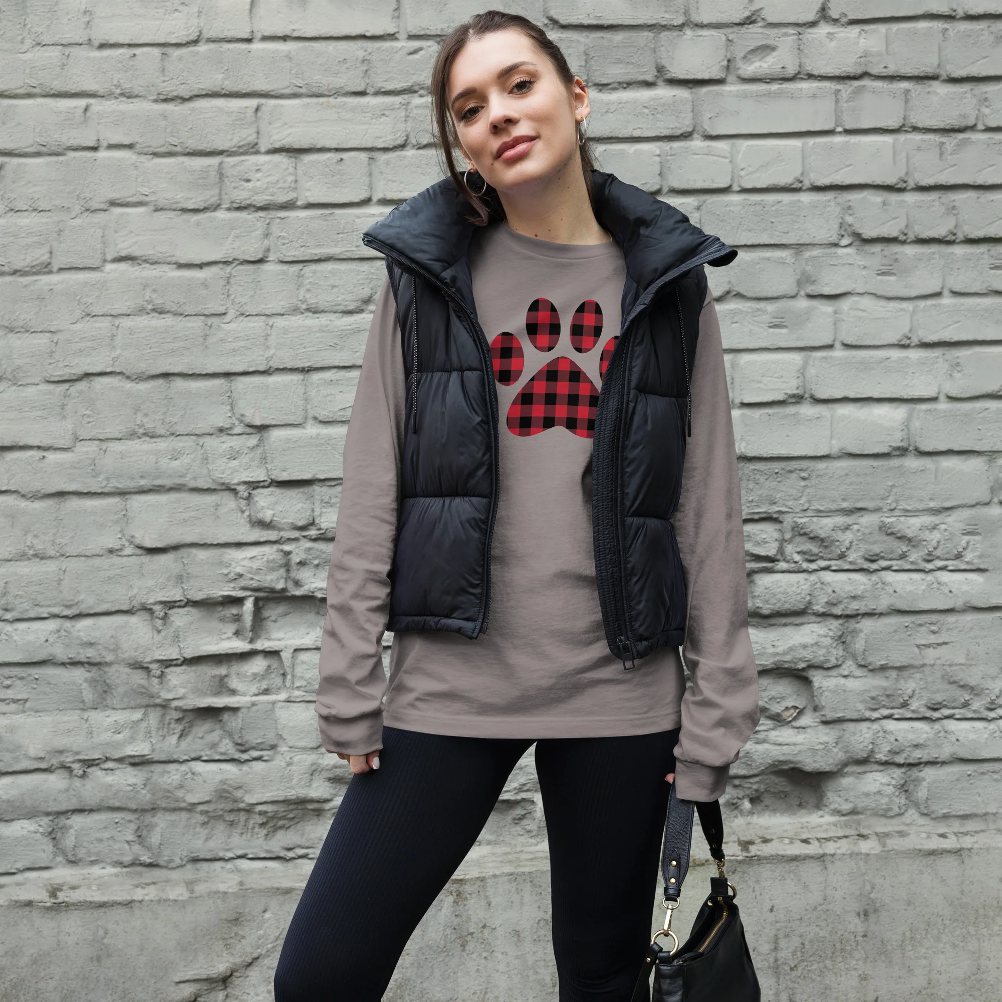 Gingham Paw Long Sleeve Tee - Image 11