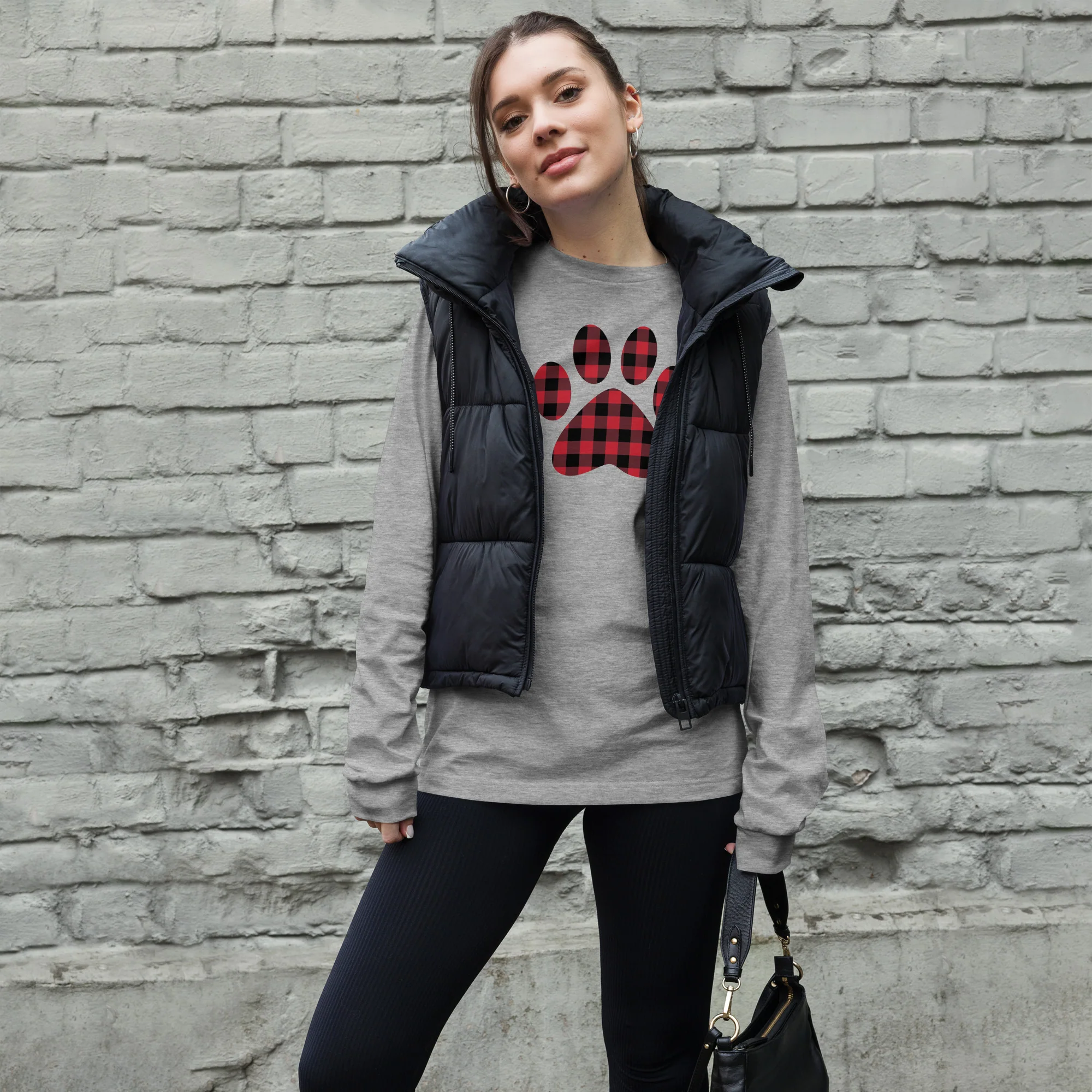 Gingham Paw Long Sleeve Tee - Image 12