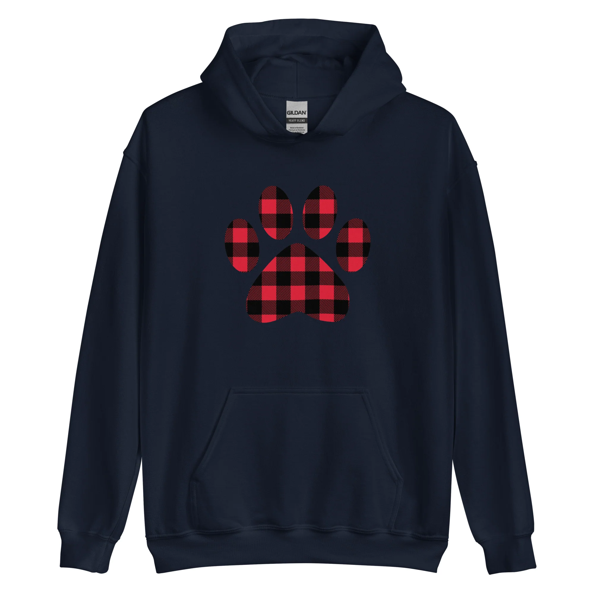 Gingham Paw Print Hoodie - Image 4