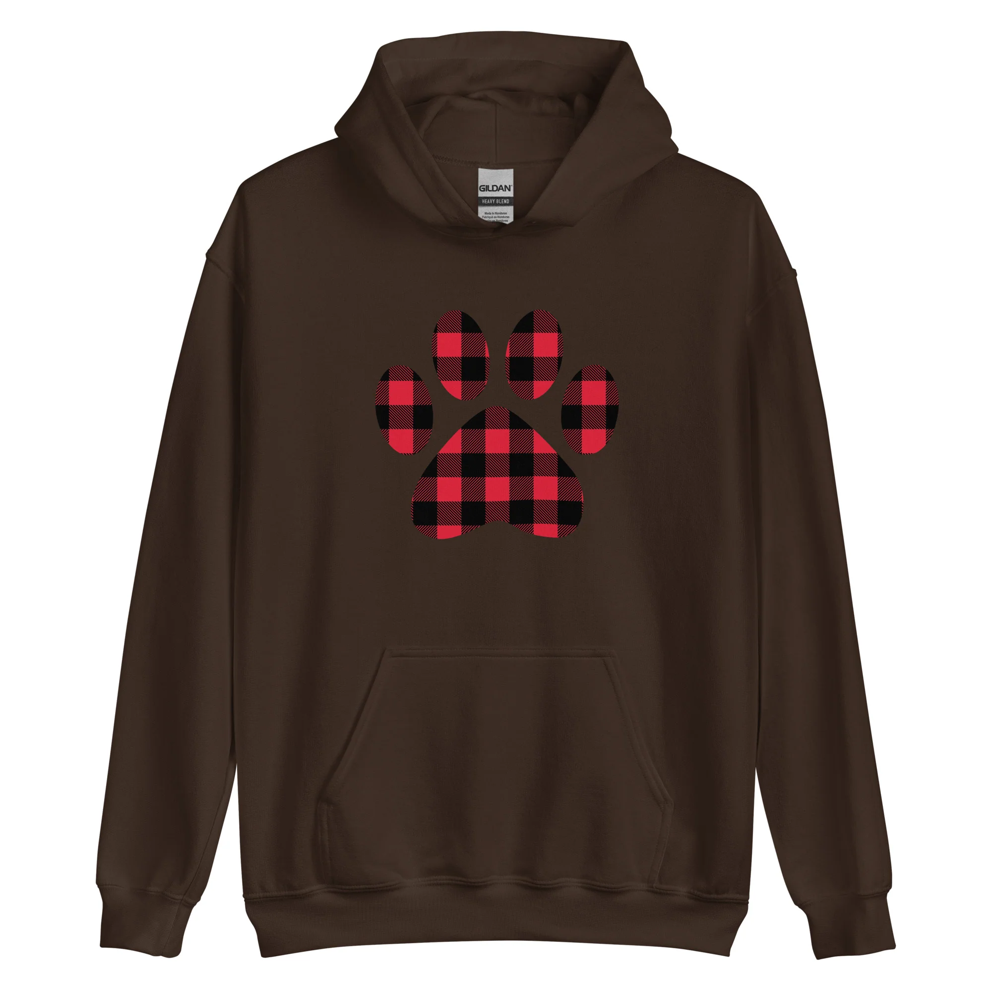 Gingham Paw Print Hoodie - Image 6