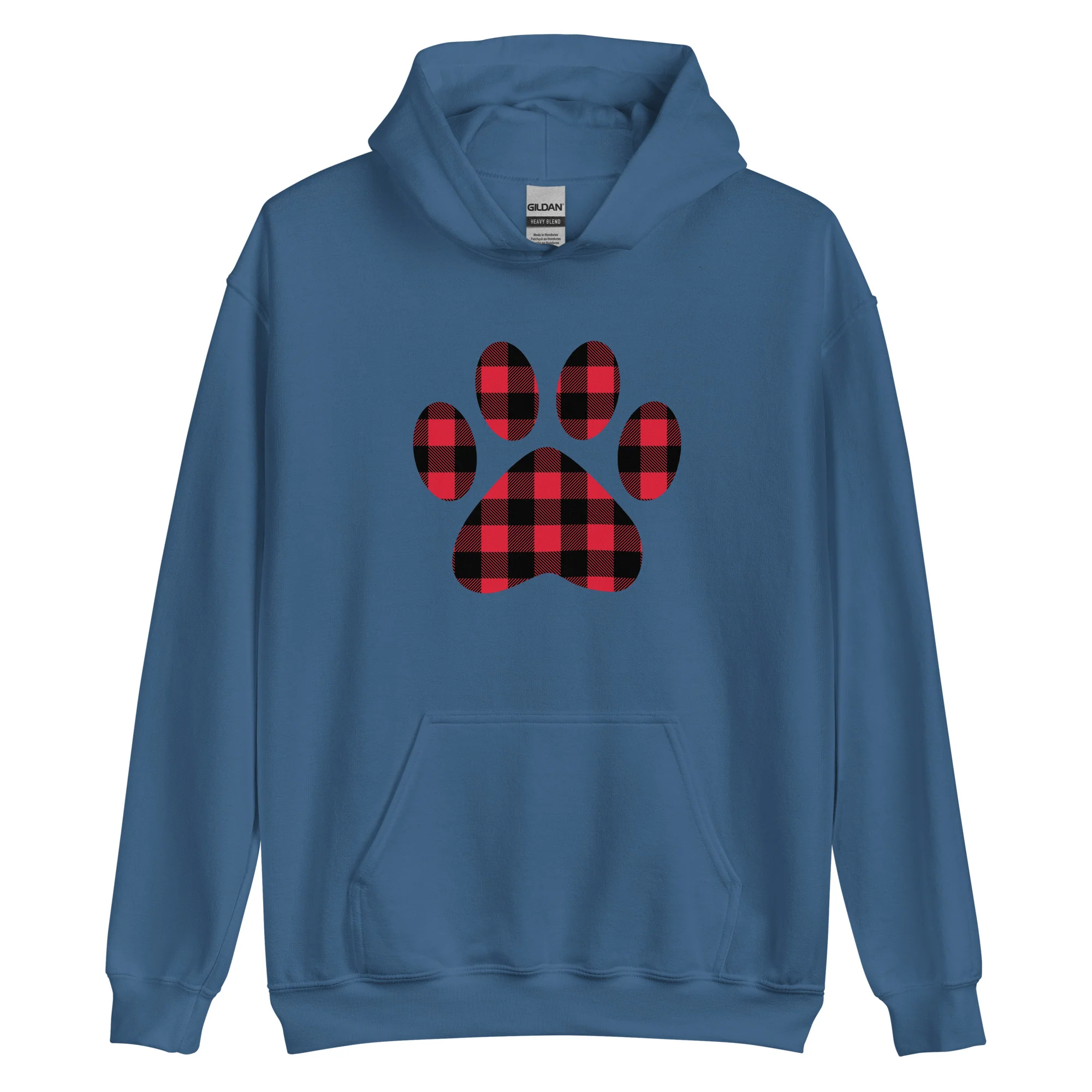 Gingham Paw Print Hoodie - Image 7