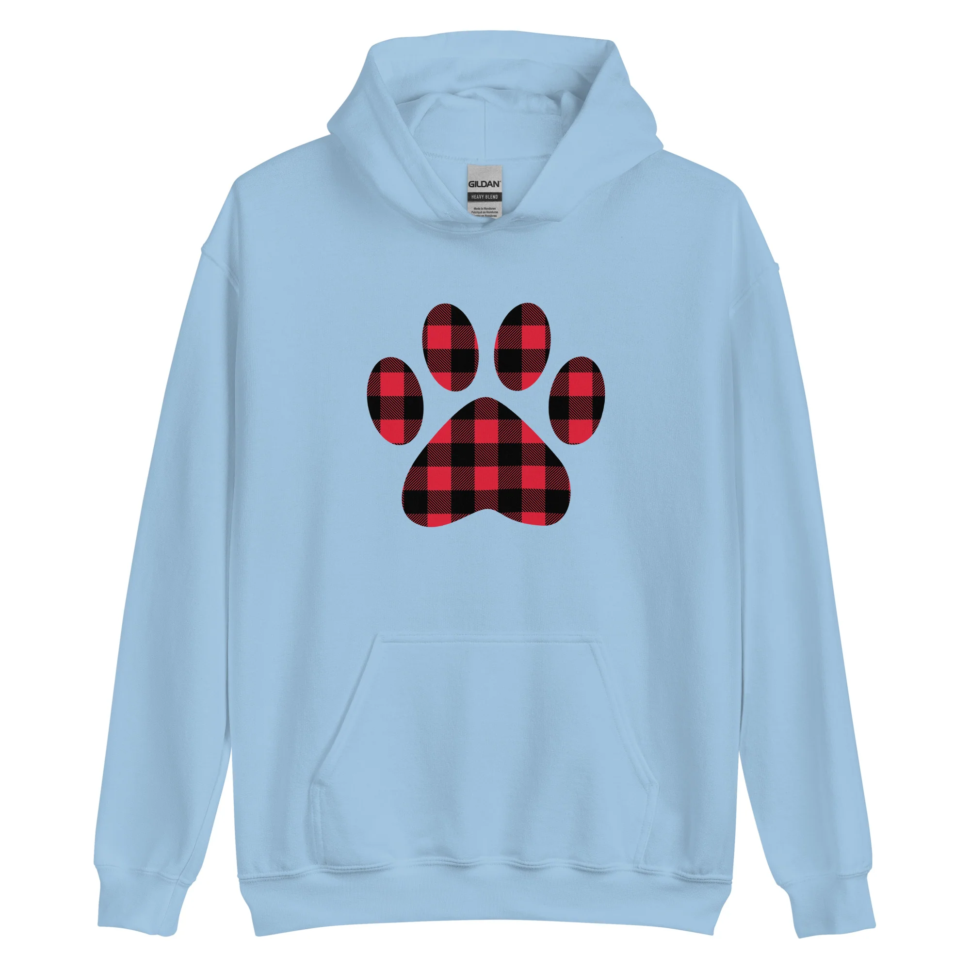 Gingham Paw Print Hoodie - Image 8