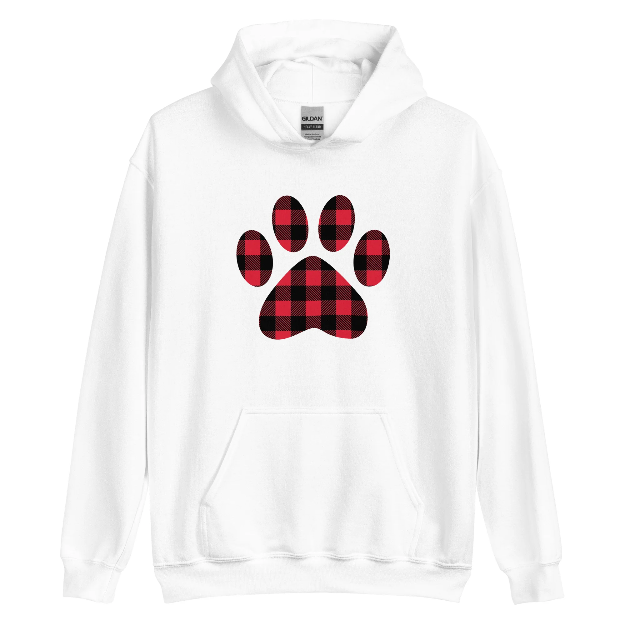 Gingham Paw Print Hoodie - Image 9