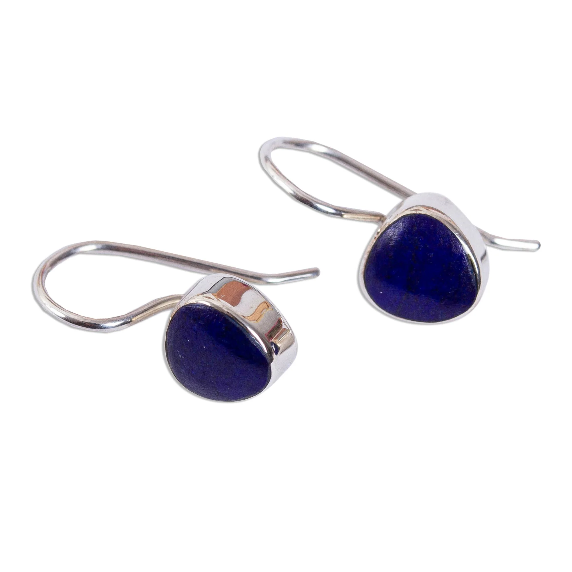 Gleaming Gems Taxco Lapis Lazuli Drop Earrings from Mexico - Image 4