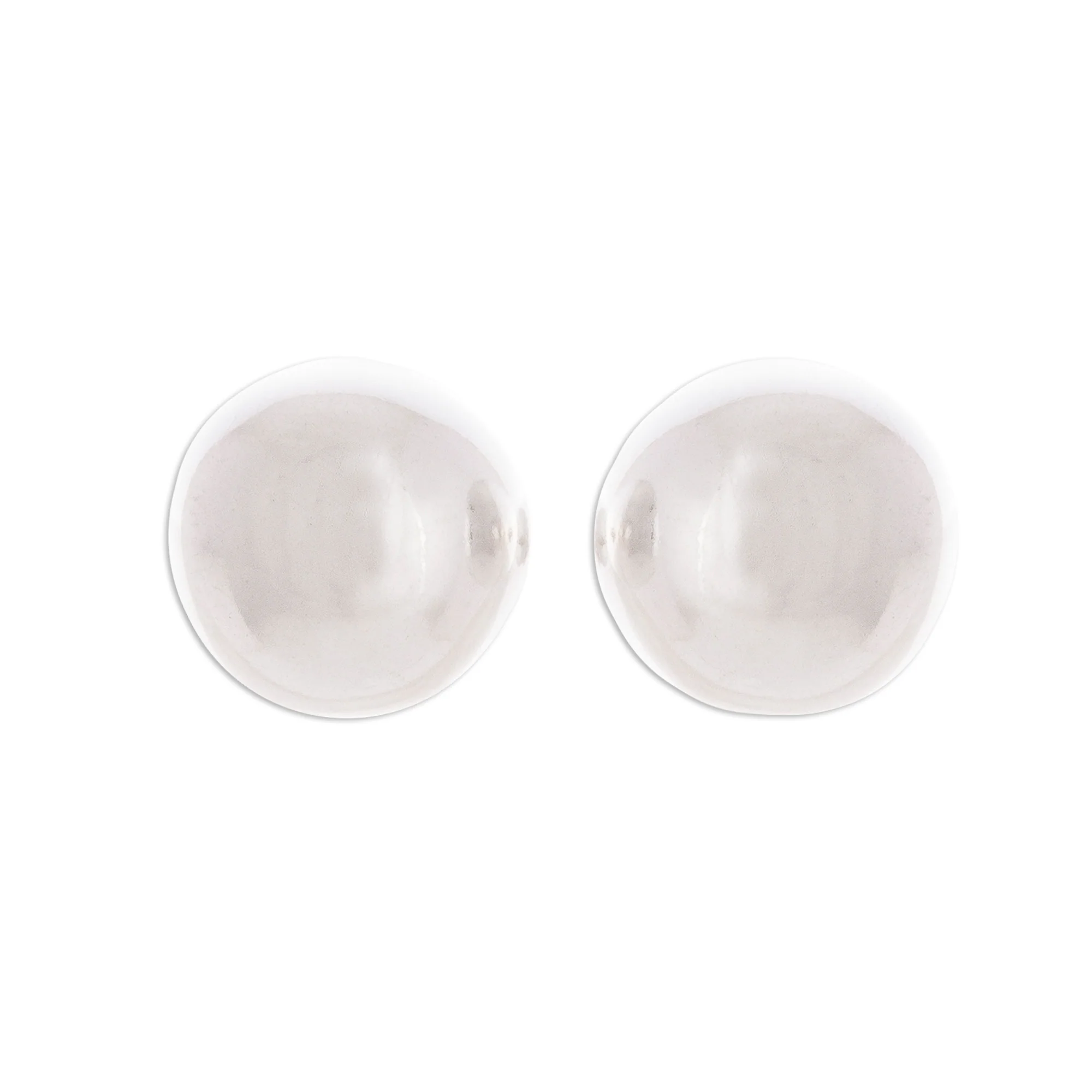 Gleaming Orbs Round Sterling Silver Stud Earrings Crafted in Peru - Image 2