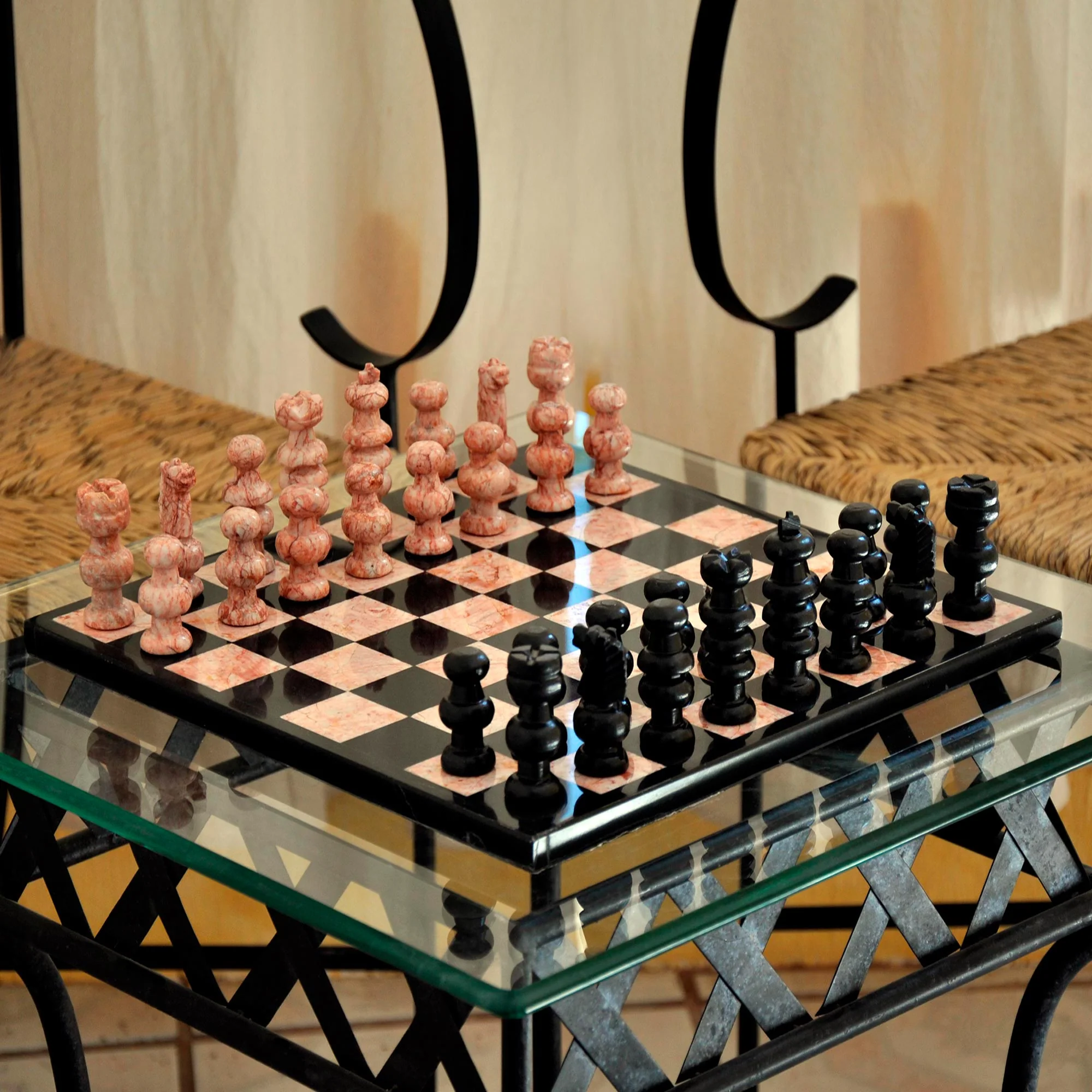 Glorious Battle Handcrafted Marble Chess Set (Large) - Image 3