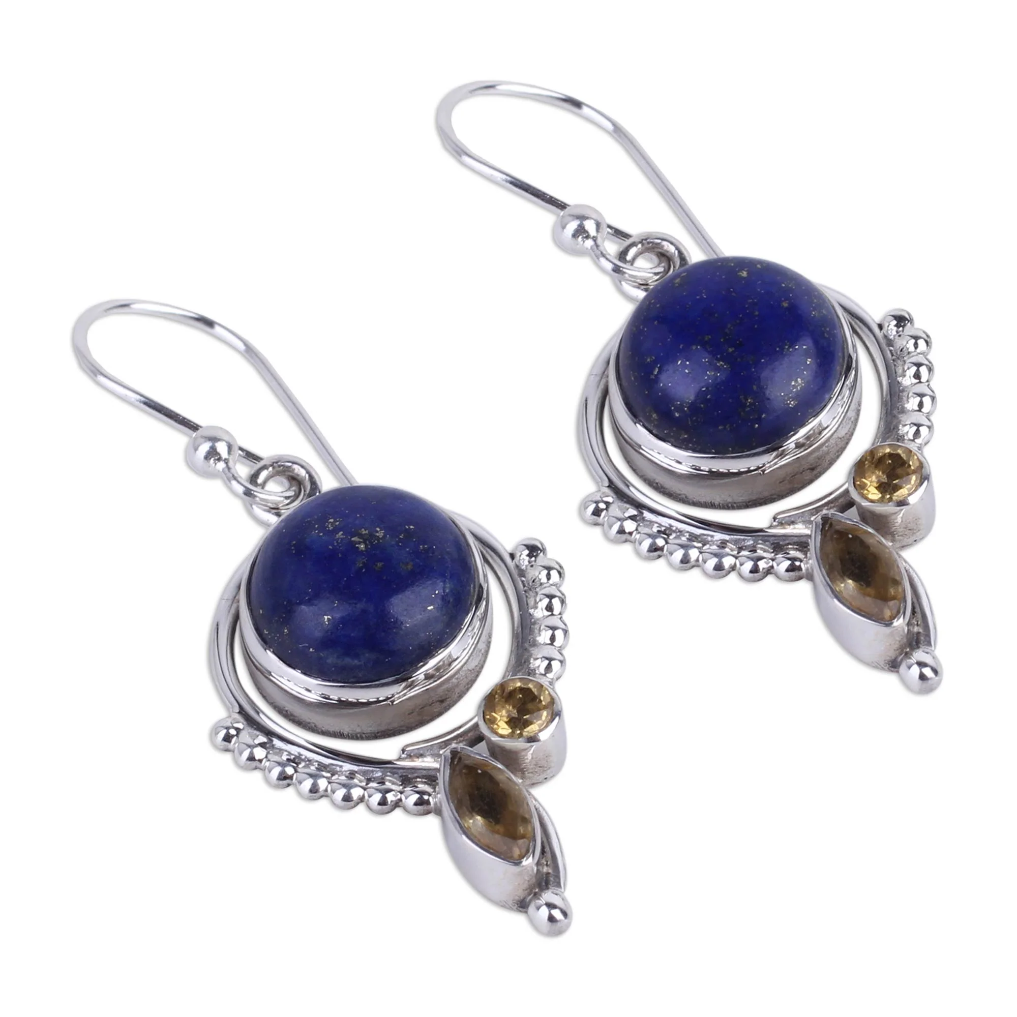 Glory in Blue Sterling Silver Dangle Earrings - Image 3