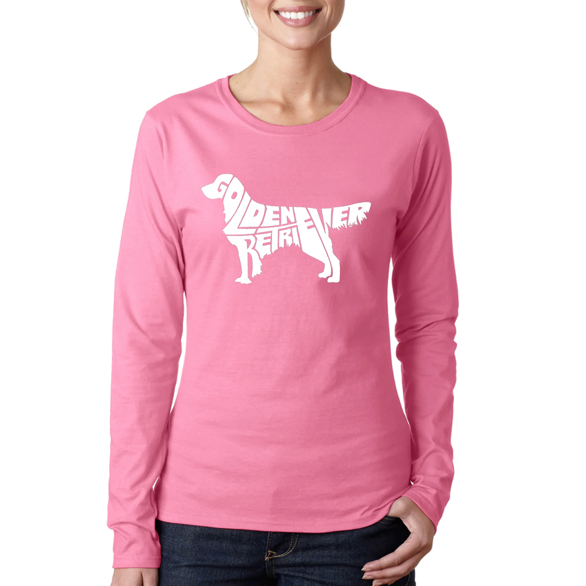 Golden Retriever - Women's Word Art Long Sleeve T-Shirt - Image 2
