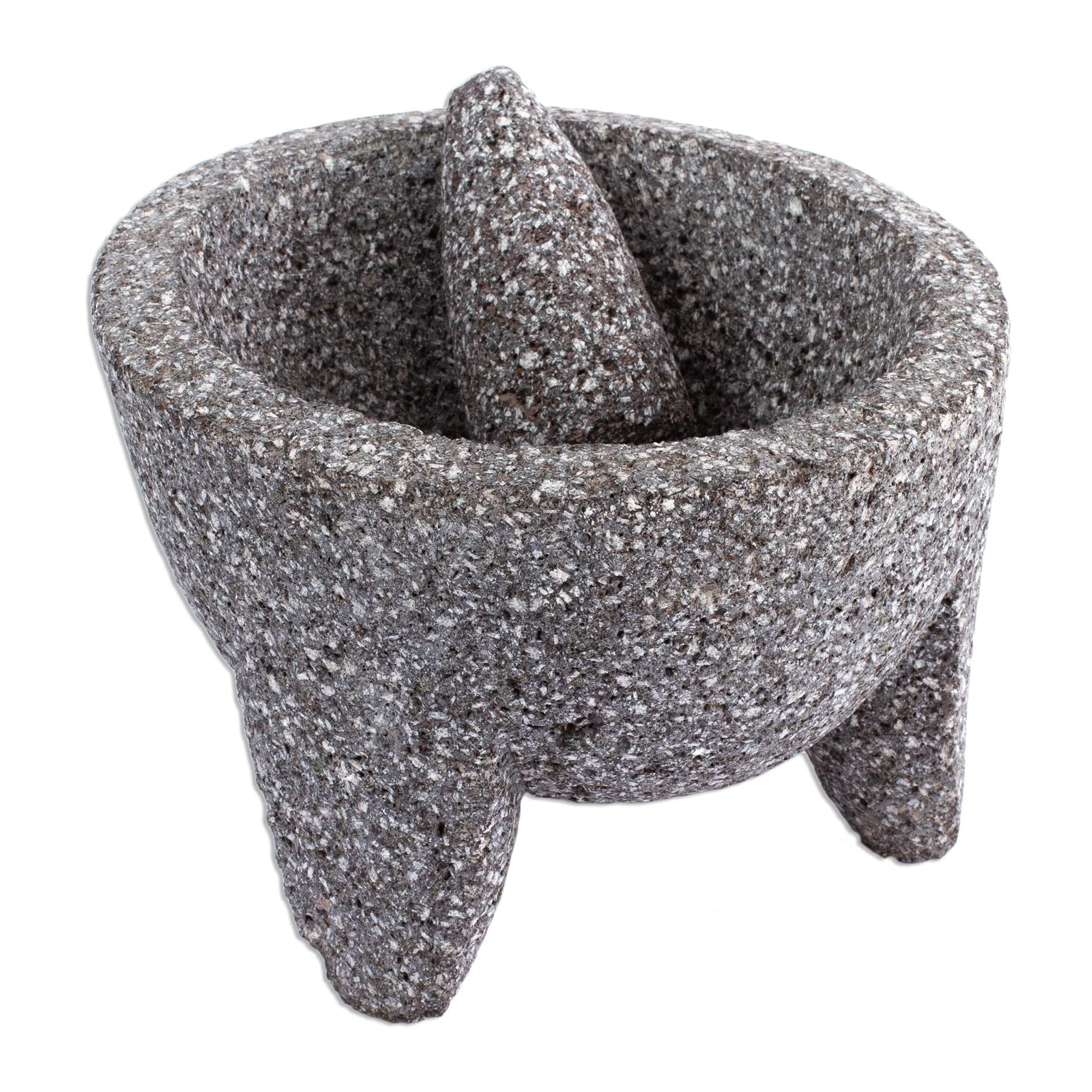 Grand Tradition II Traditional Basalt Mexican Molcajete - Image 2
