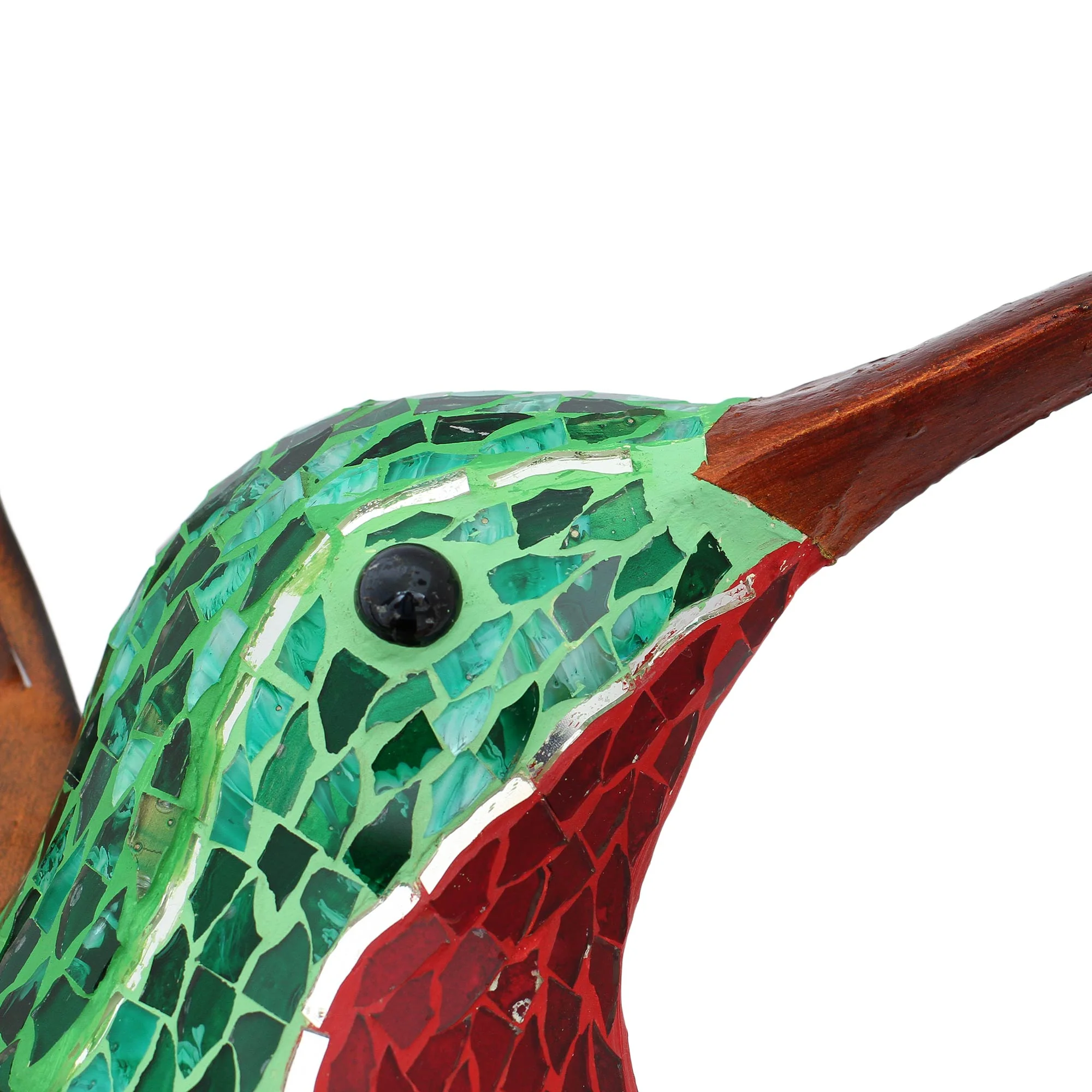 Green Hummingbird Steel Wall Art Right Facing Green Hummingbird Mexico - Image 3