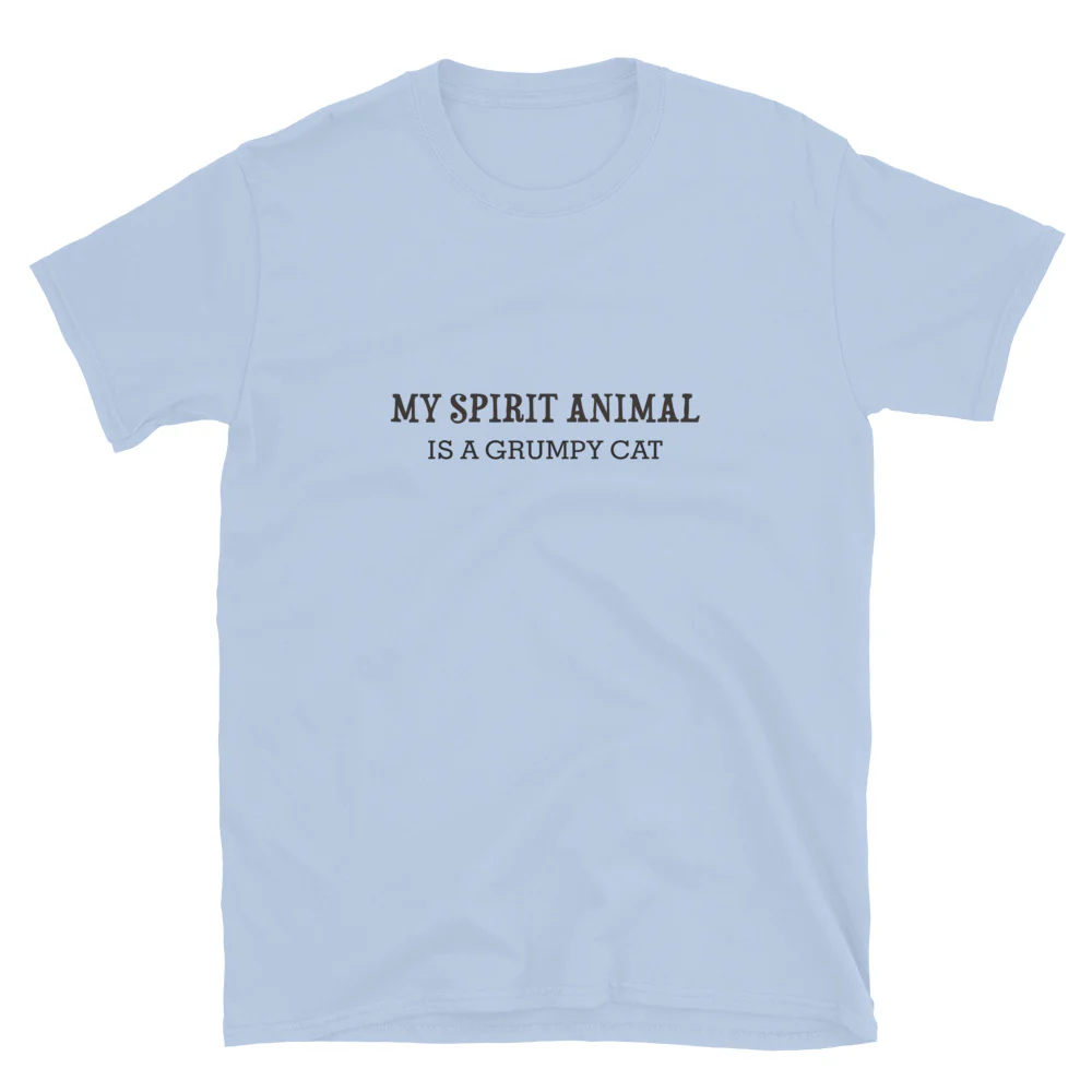 Grumpy Cat Spirit Animal T-Shirt - Image 14
