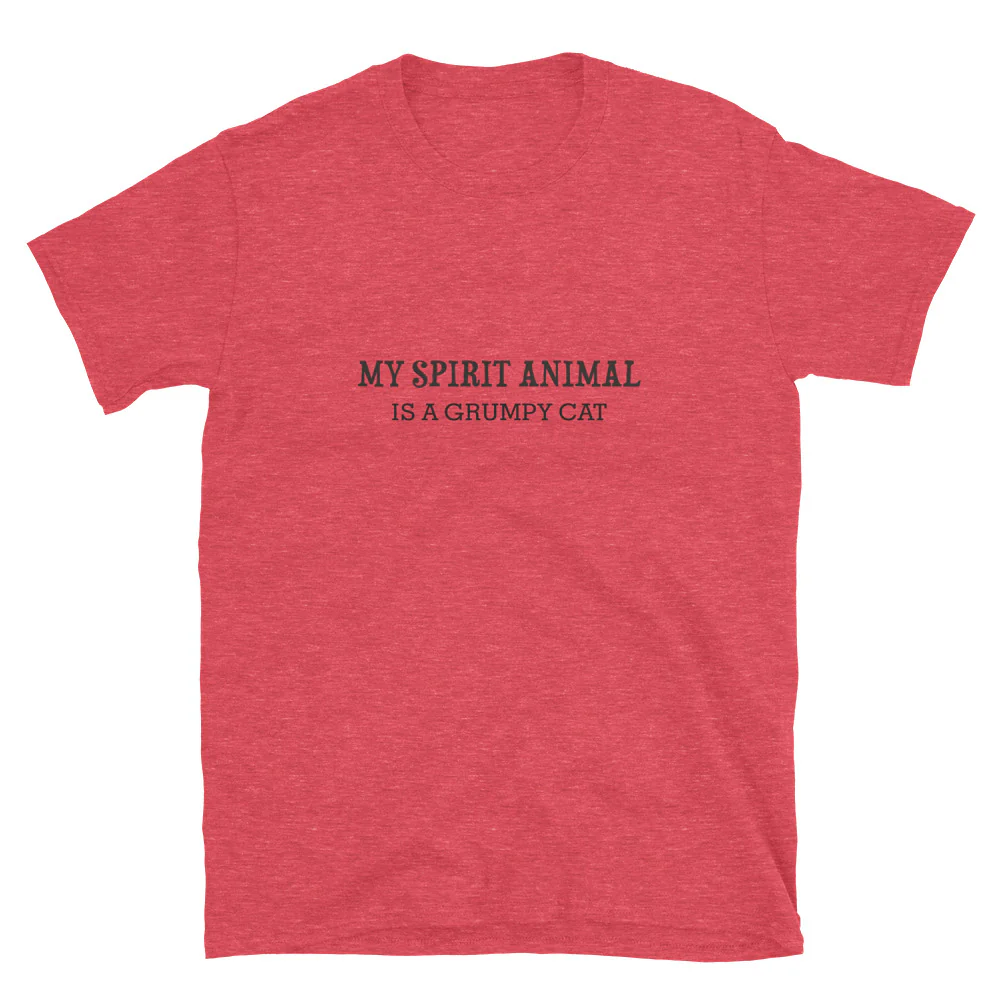 Grumpy Cat Spirit Animal T-Shirt - Image 6