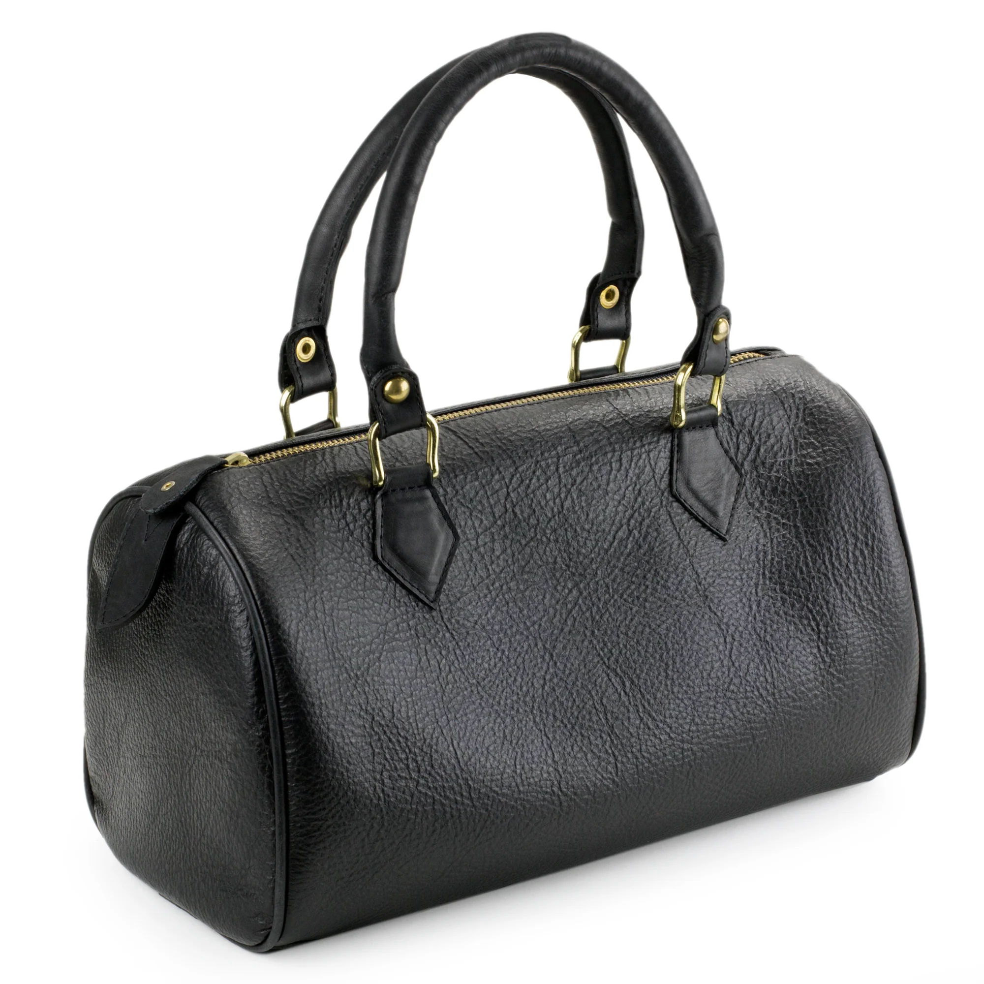 Guadalajara Mexican Black Leather Baguette Handbag - Image 2