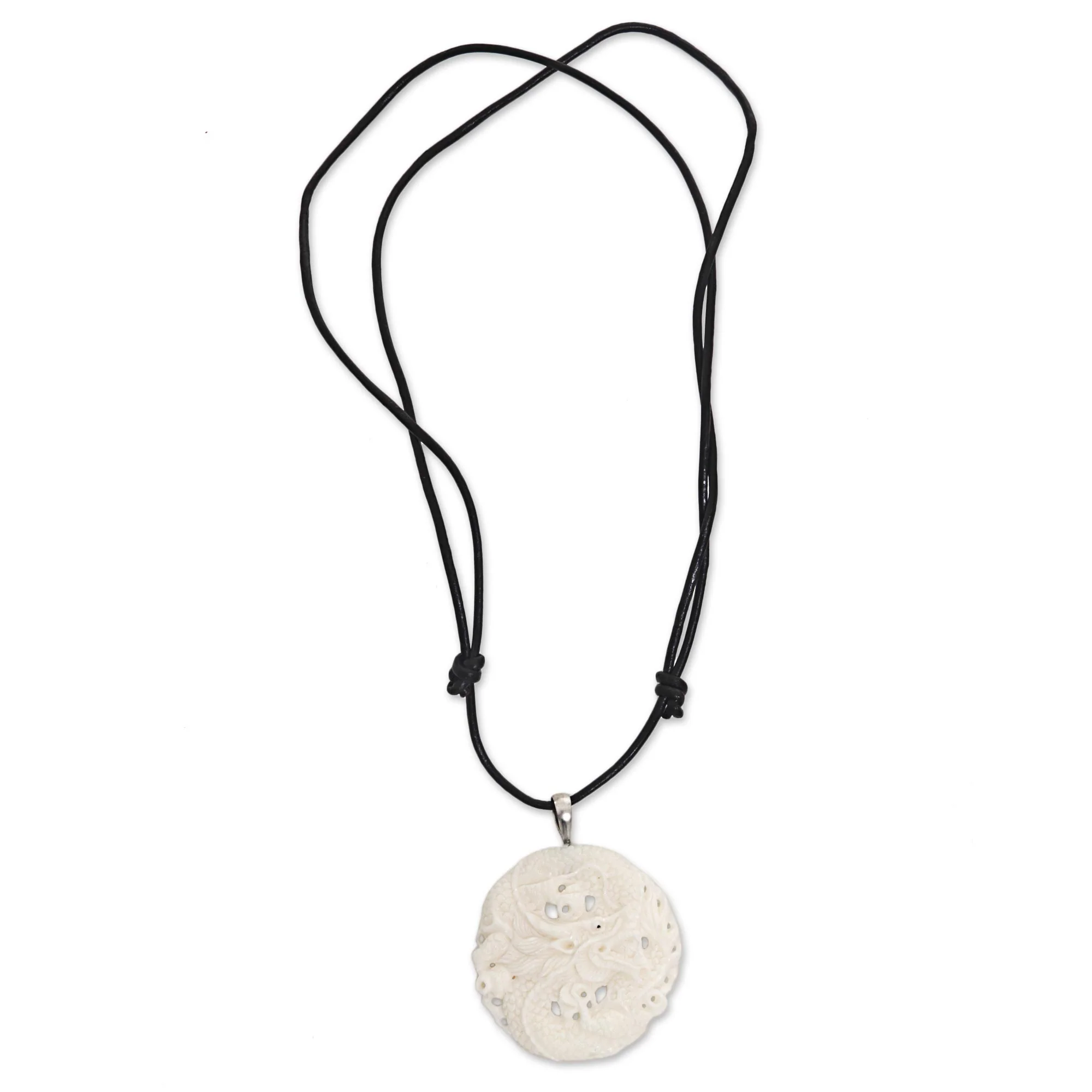 Guard Dragon Bone Pendant Necklace - Image 3