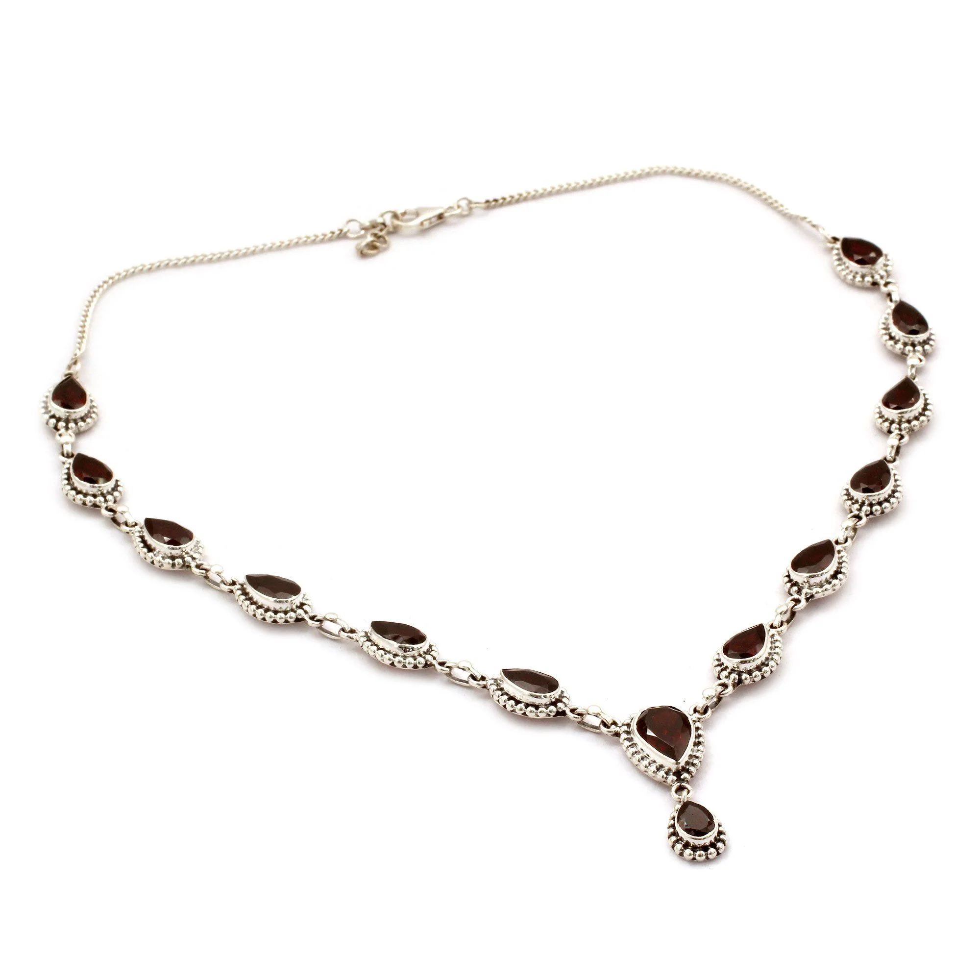 Halo of Beauty Garnet Necklace - Image 3