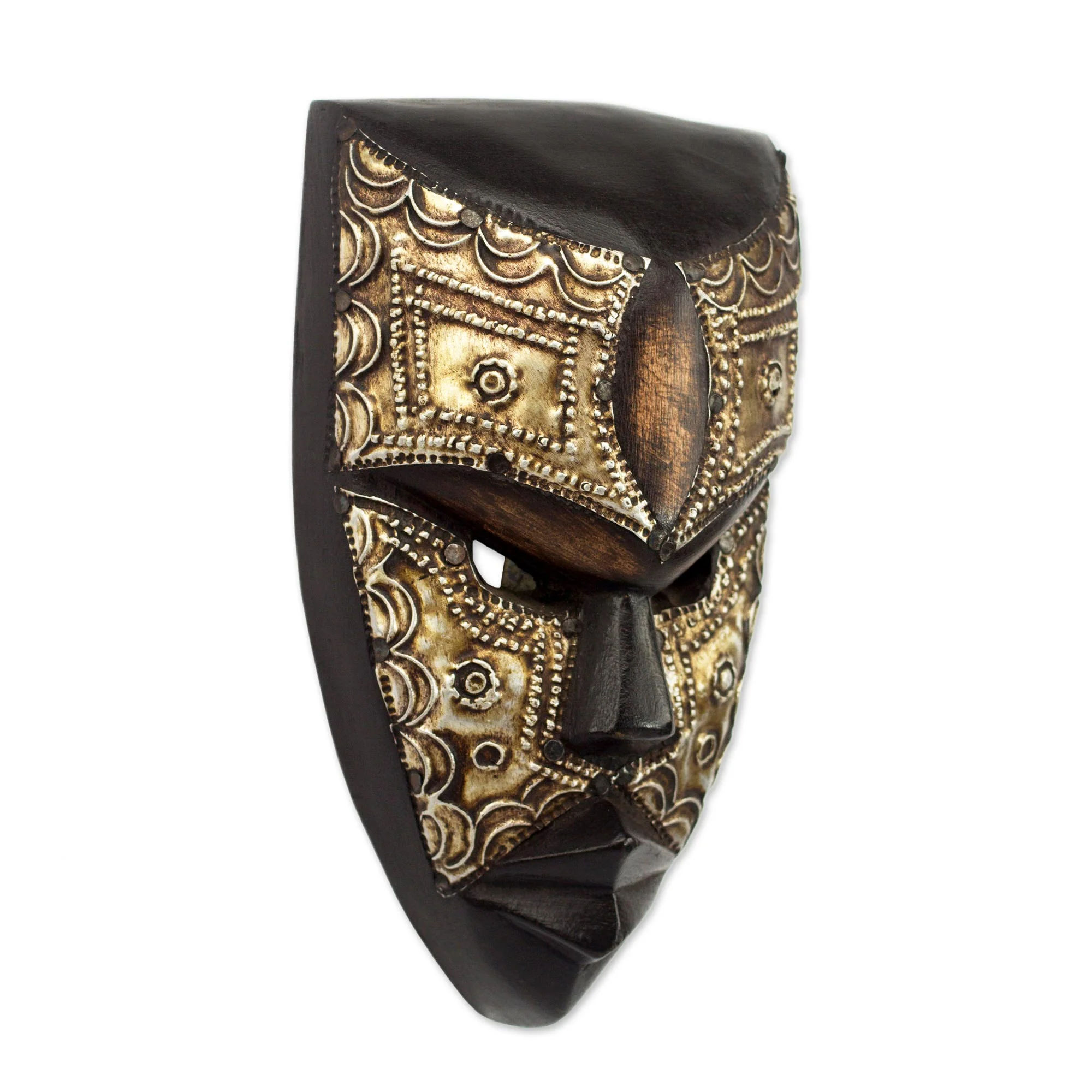 Mbara Hunter Ghanaian Wall Mask - Image 3