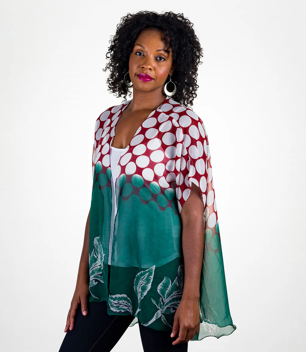 Handcrafted Sari Kimono - Image 3
