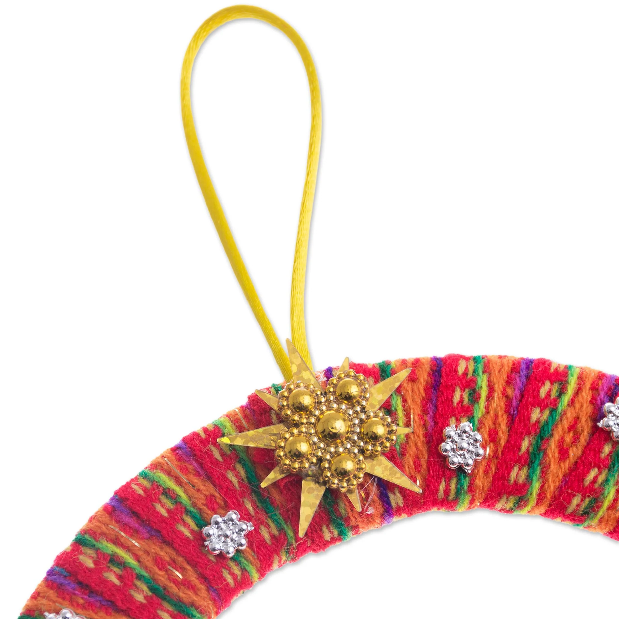 Happiness in the Andes Fabric Nativity Scene Ornament Handcrafted in Peru - Image 5