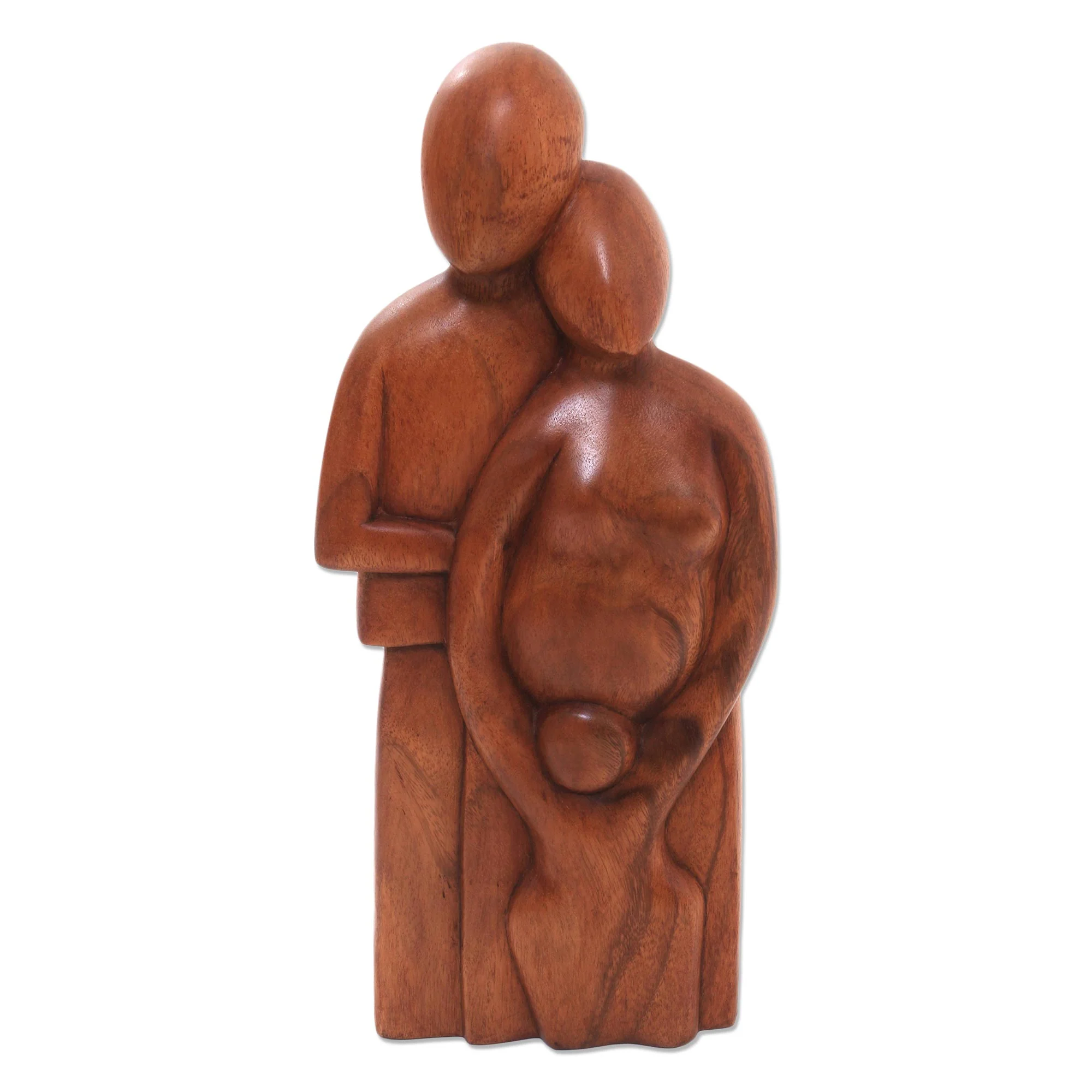 Happy Family Original Wood Sculpture from Indonesia - Image 2