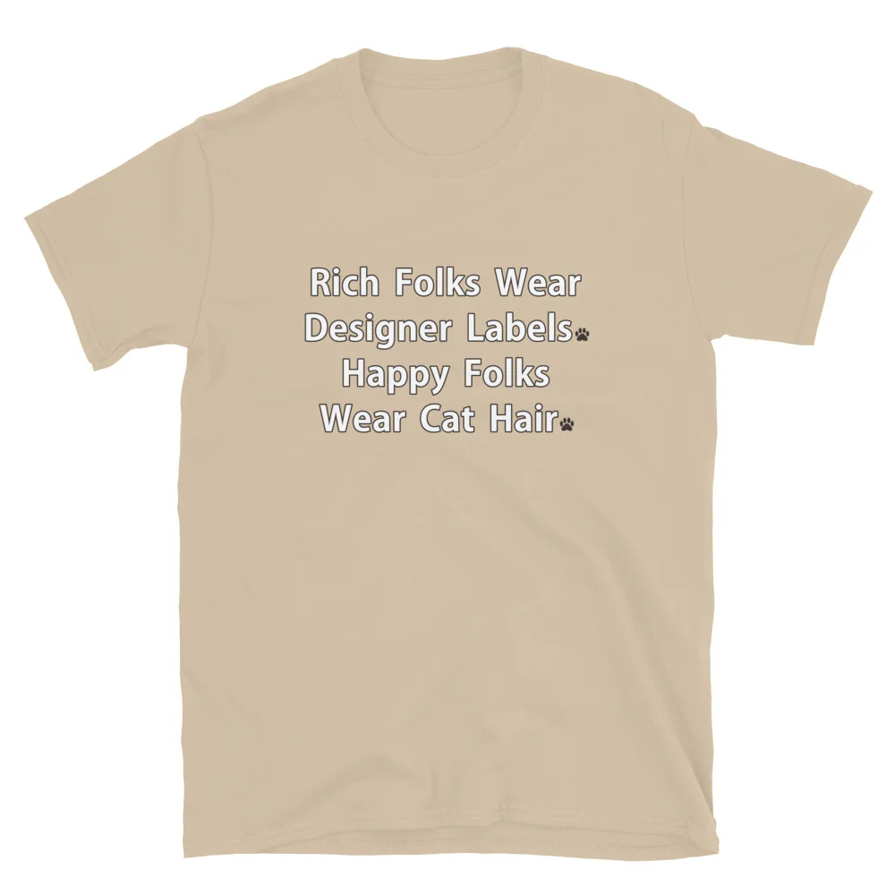 Happy Folks Wear Cat Hair T-Shirt - Image 9