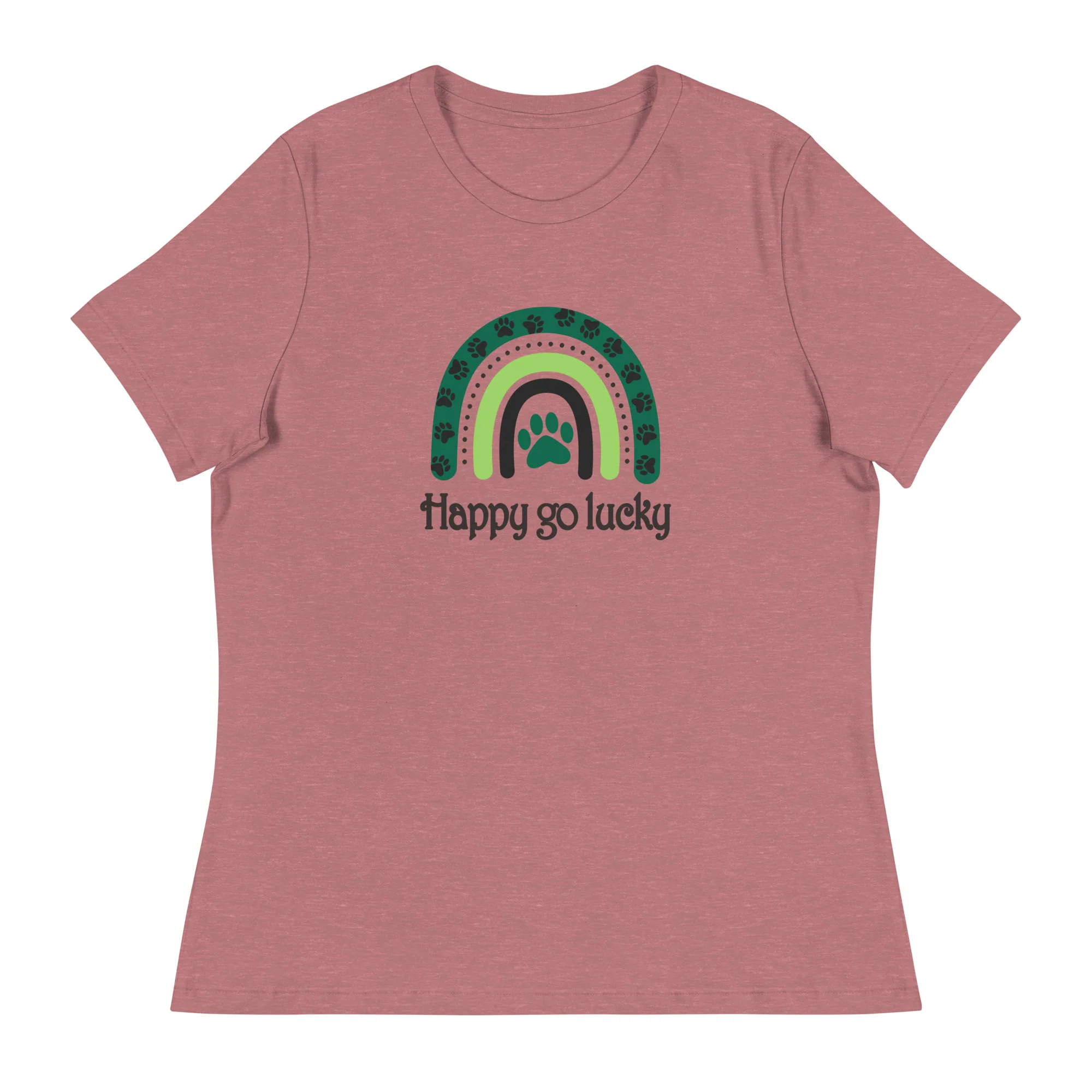 Happy Go Lucky Women's Relaxed T-Shirt - Image 3