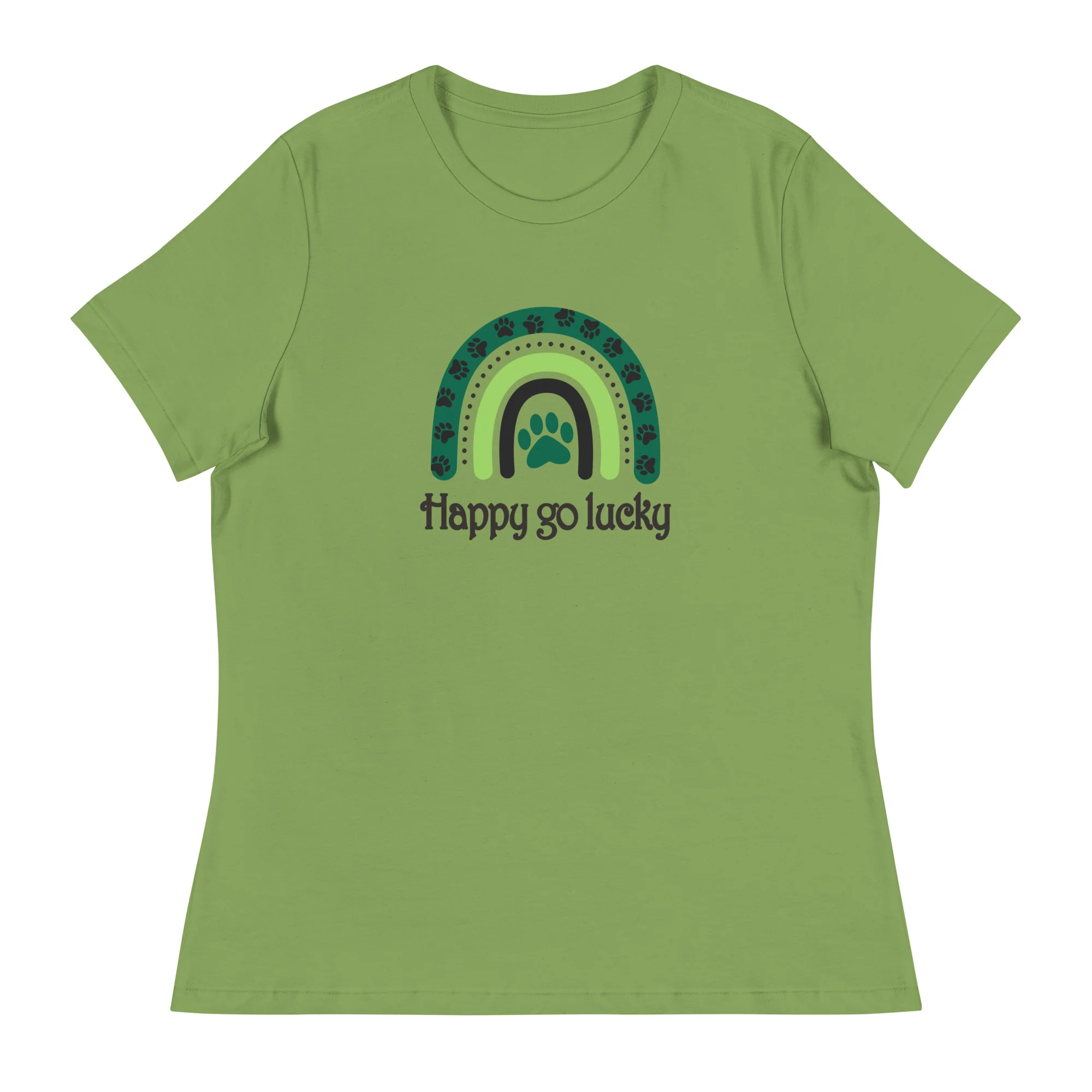 Happy Go Lucky Women's Relaxed T-Shirt - Image 4