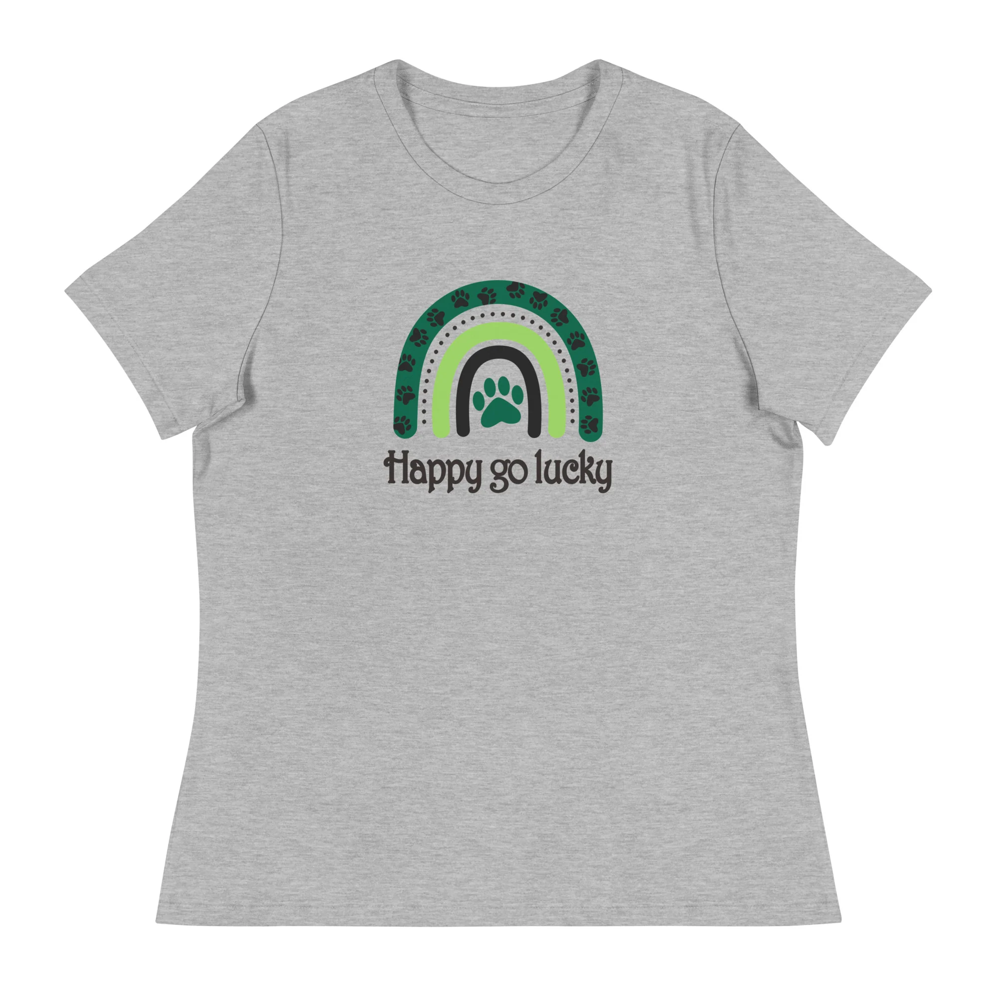 Happy Go Lucky Women's Relaxed T-Shirt - Image 5