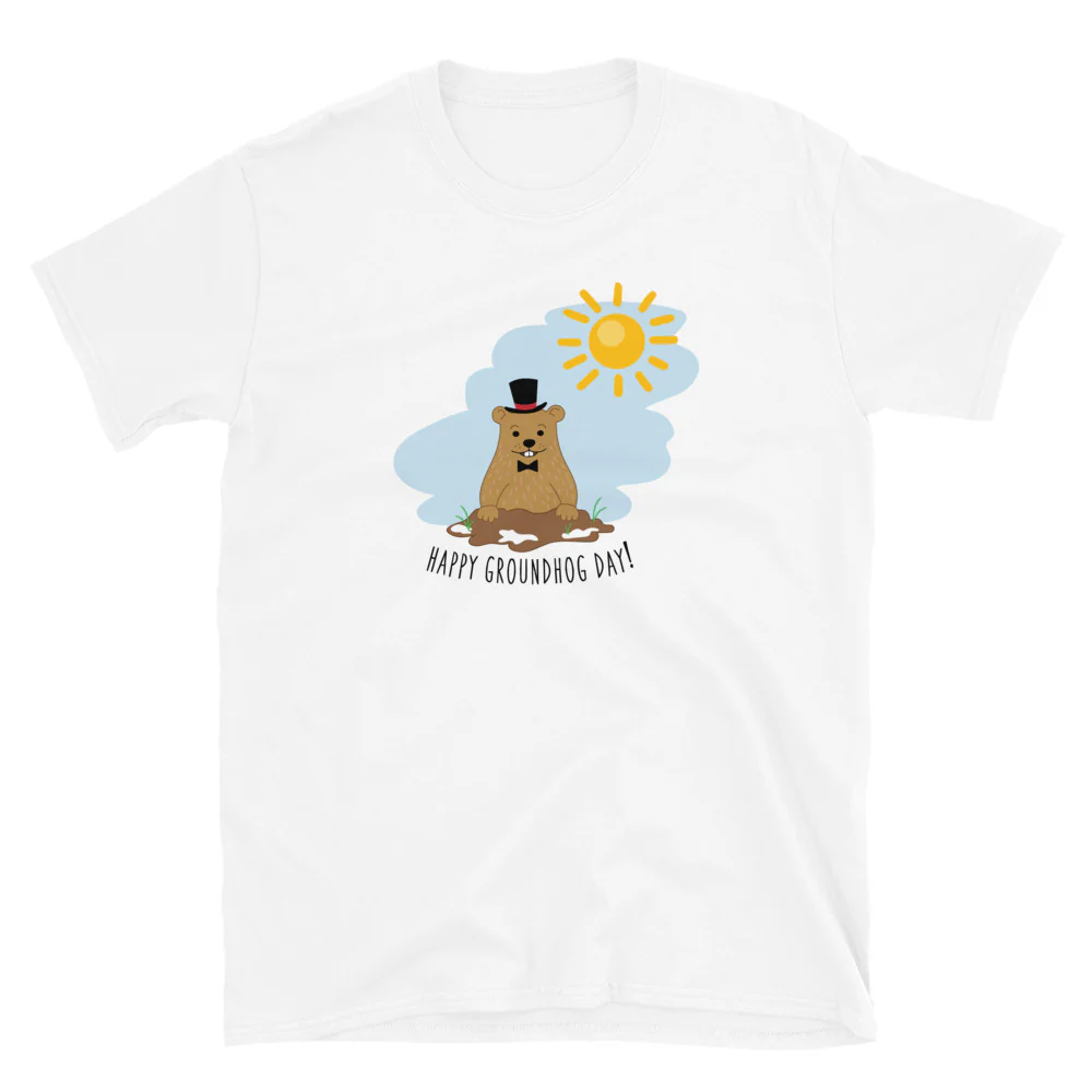 Happy Groundhog Day T-Shirt - Image 2