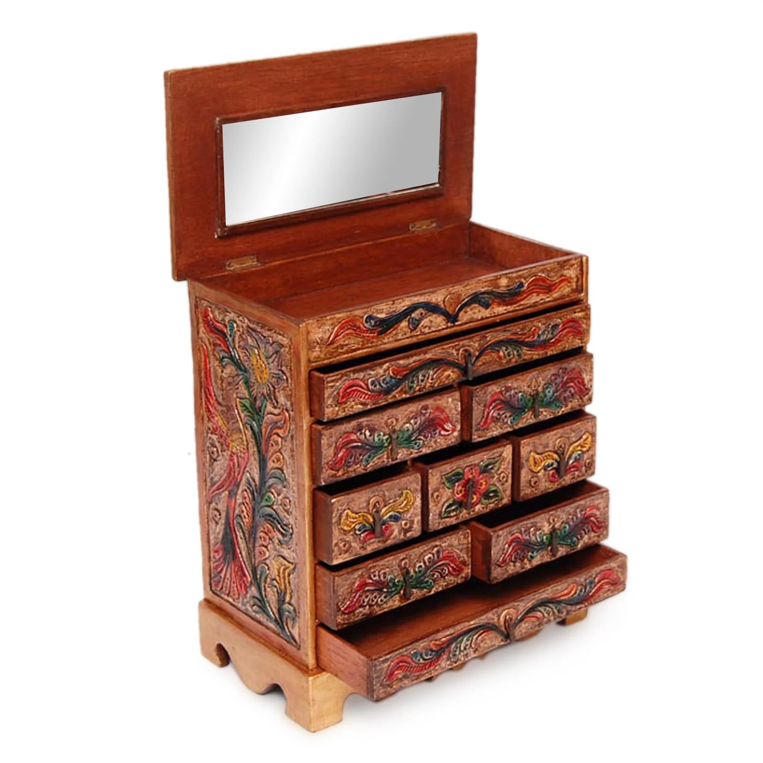 Happy Hummingbird Handcrafted Jewelry Box - Image 2