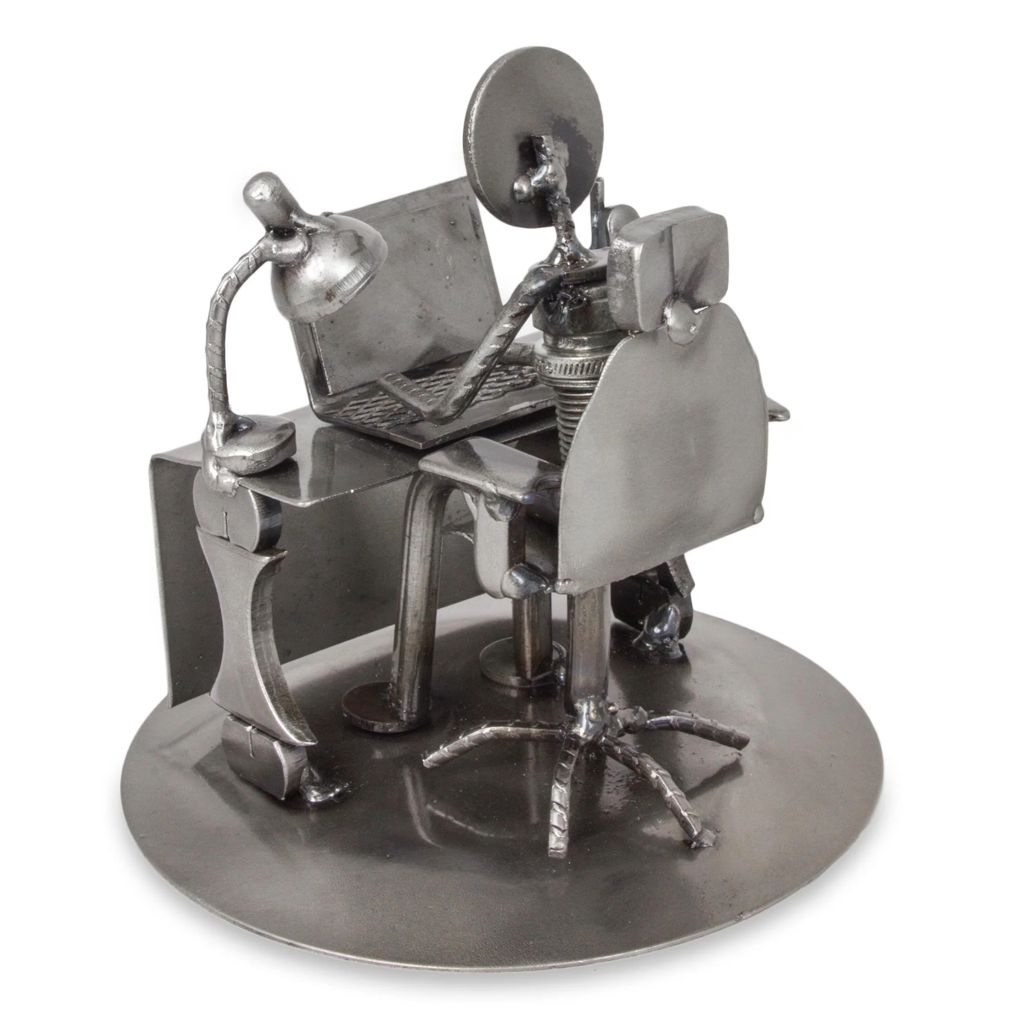 Hard-Working Executive Recycled Metal Sculpture - Image 5
