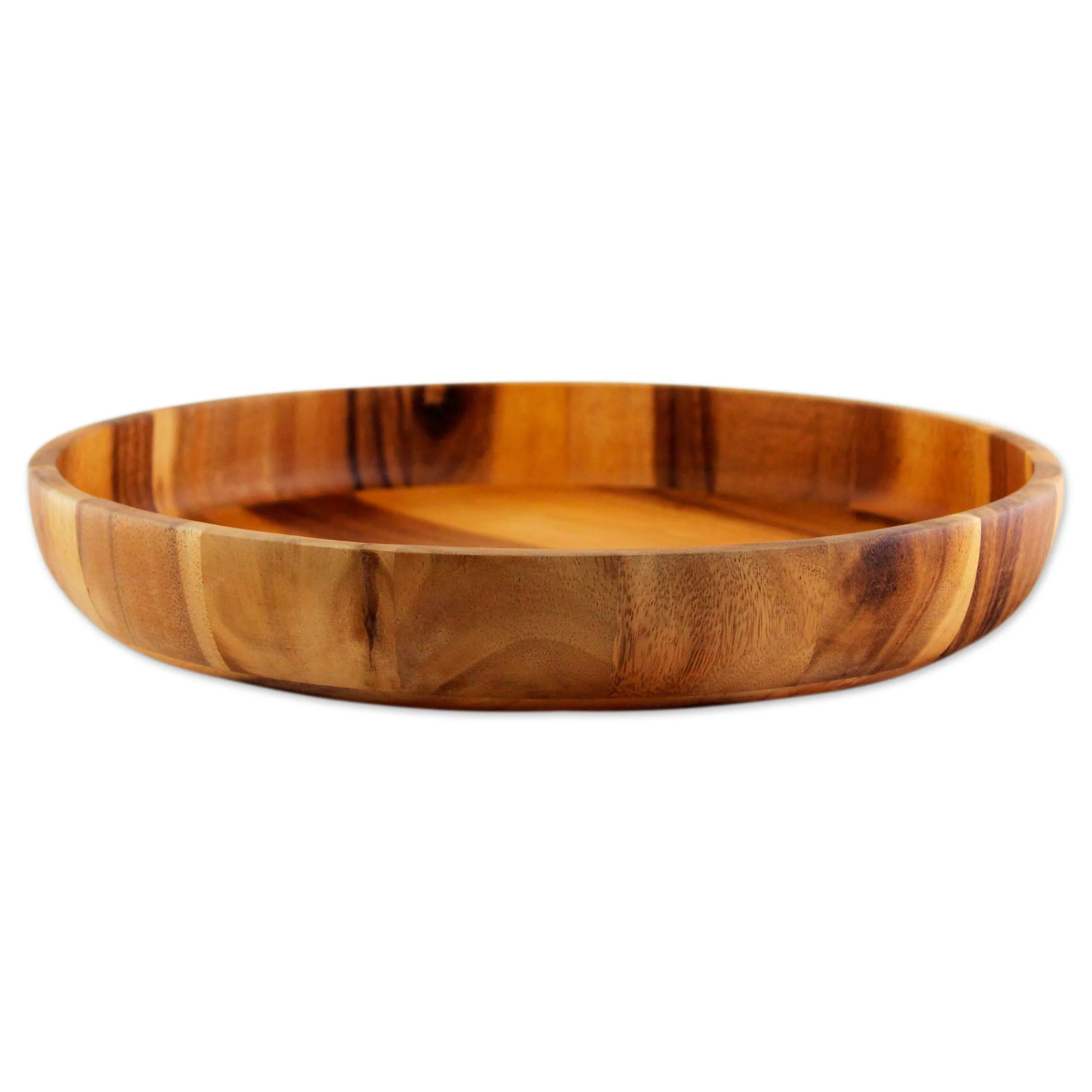 Harmonious Nature Artisan Crafted Natural Wood Serving Bowl from Thailand - Image 5