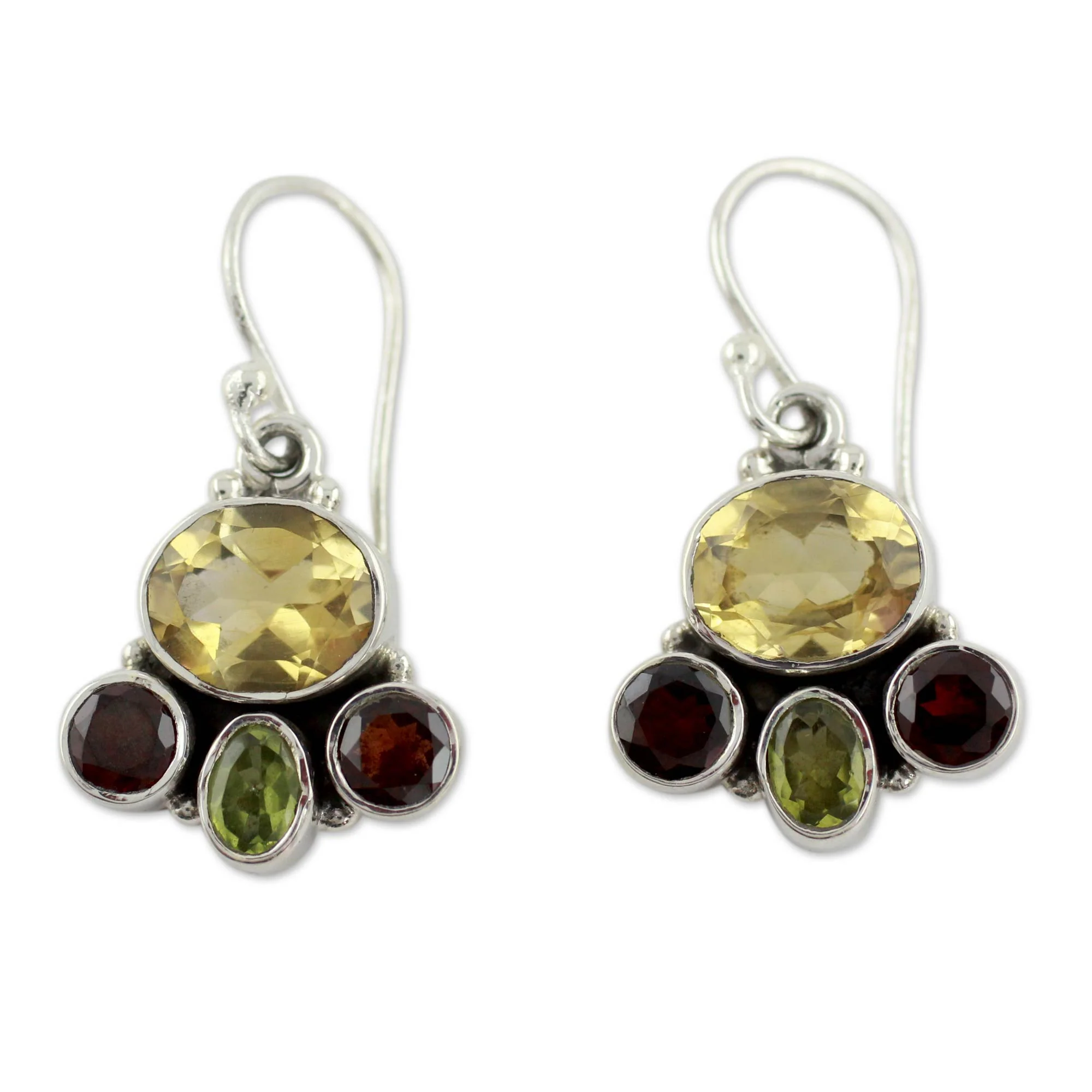 Harmony Silver Dangle Earrings - Image 2