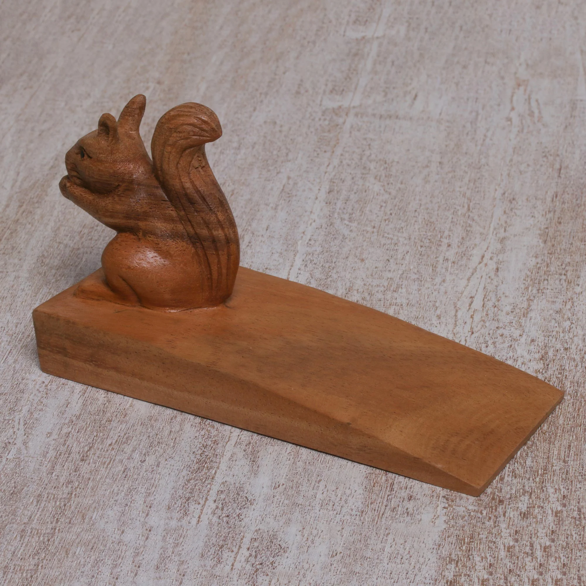 Helpful Squirrel Wood Doorstop - Image 4
