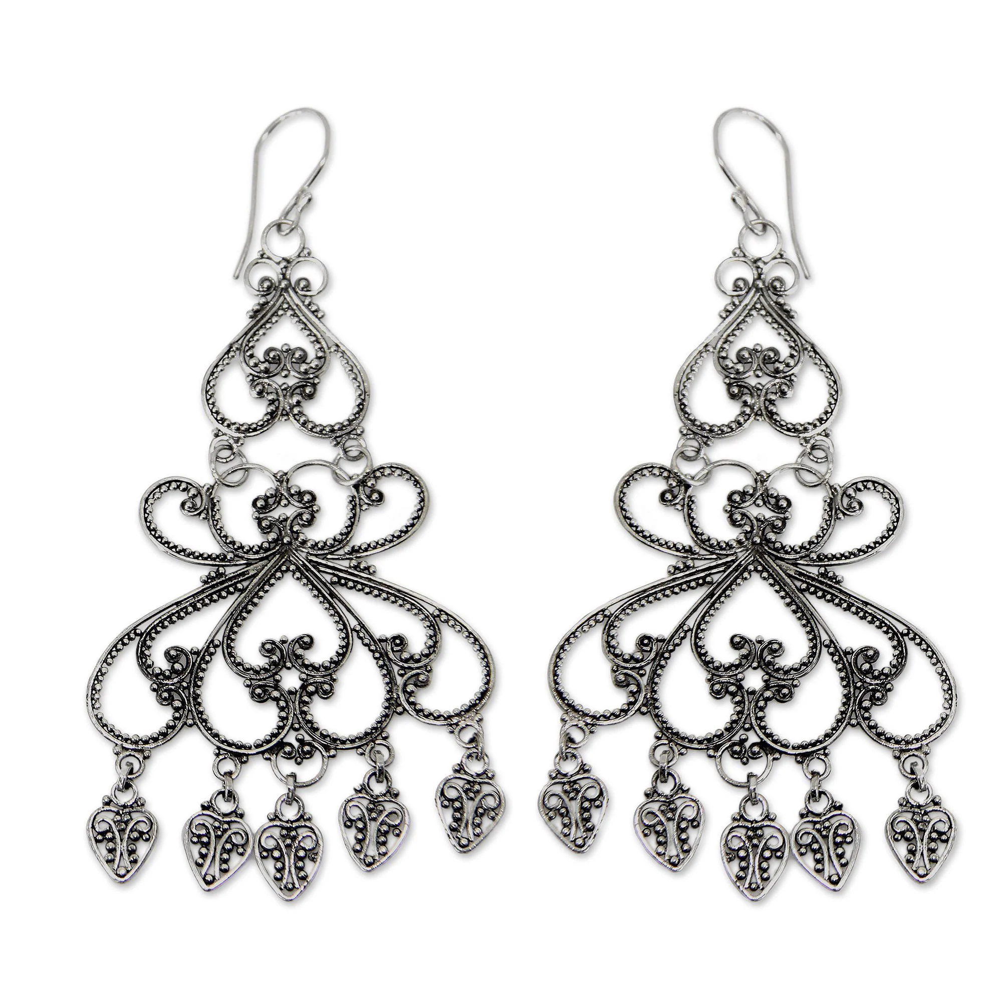 Her Elegance Sterling Silver Earrings - Image 2