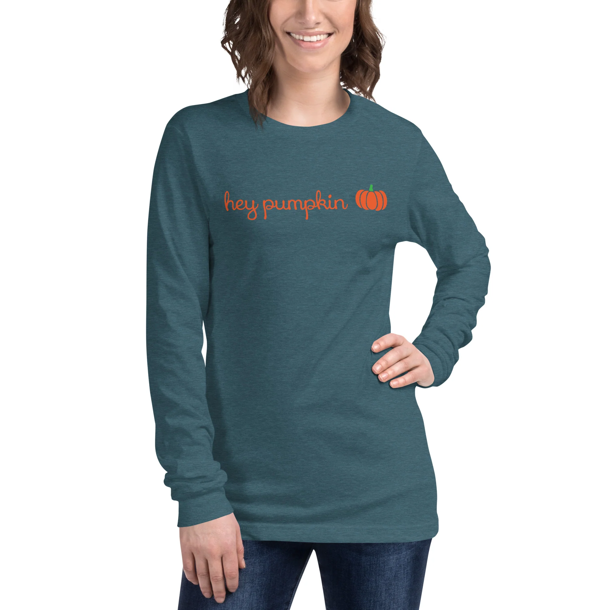 Hey Pumpkin Long Sleeve Tee - Image 7