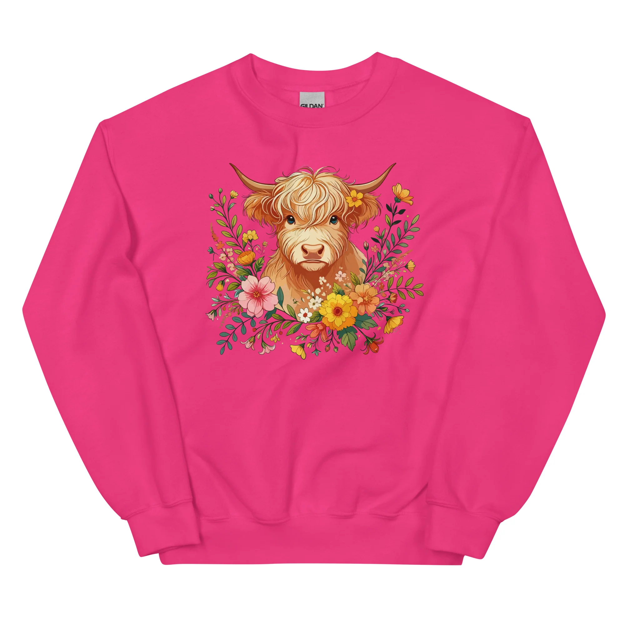 Highland Cow Crewneck Sweatshirt - Image 7
