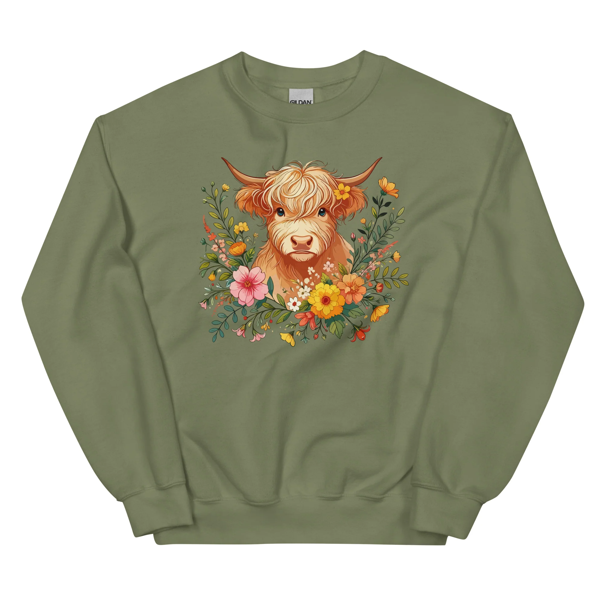 Highland Cow Crewneck Sweatshirt - Image 9