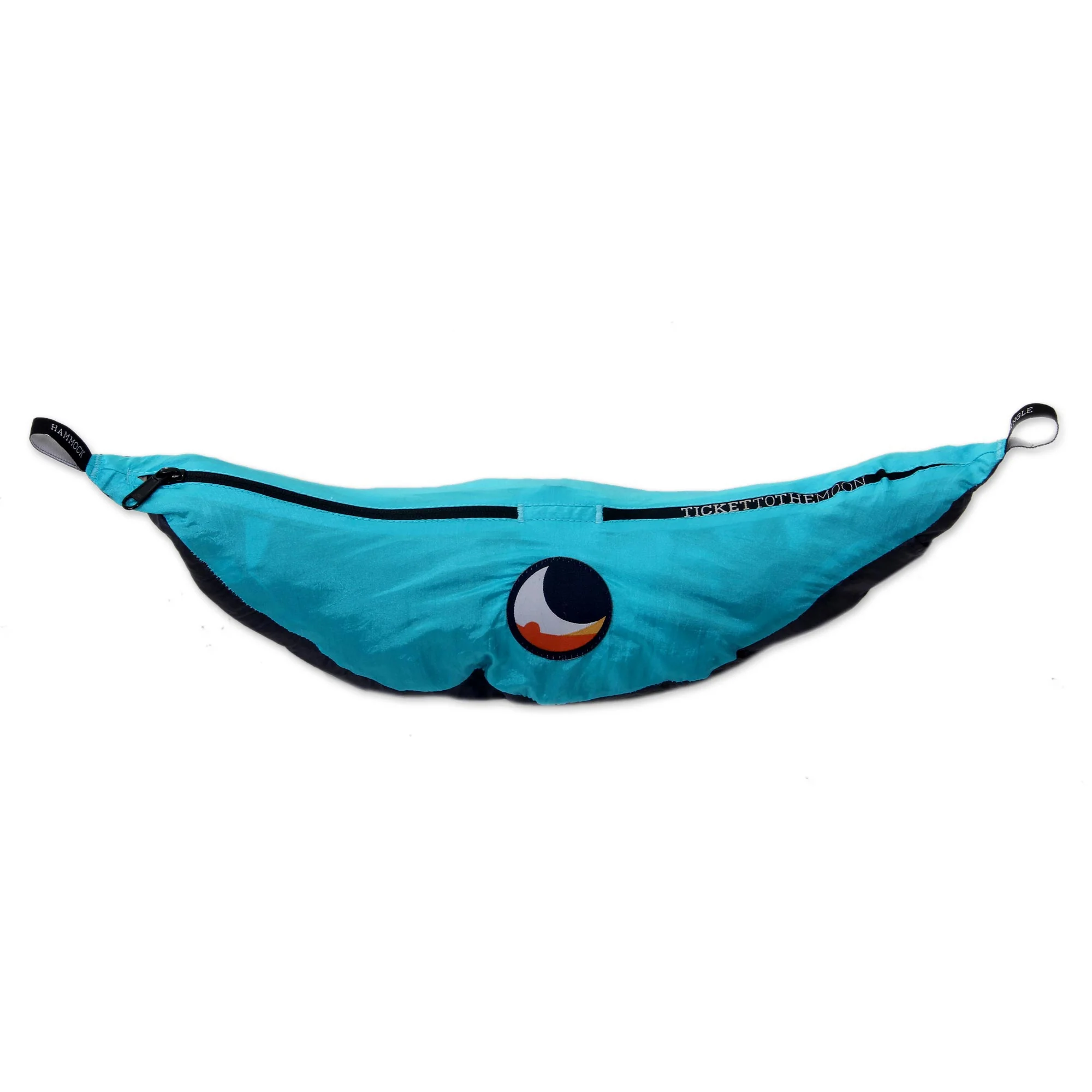 Highland Dreams Grey Turquoise Portable Parachute Fabric Hammock (Single) - Image 3