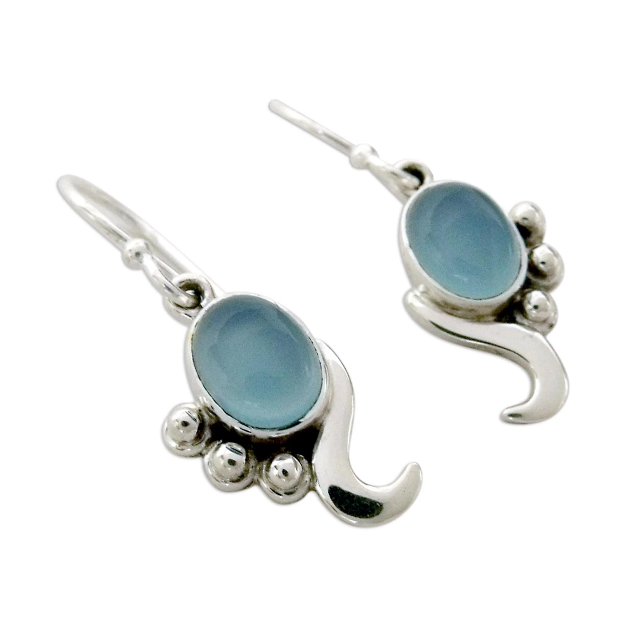 Hindu Harmony Sterling Silver Earrings - Image 3