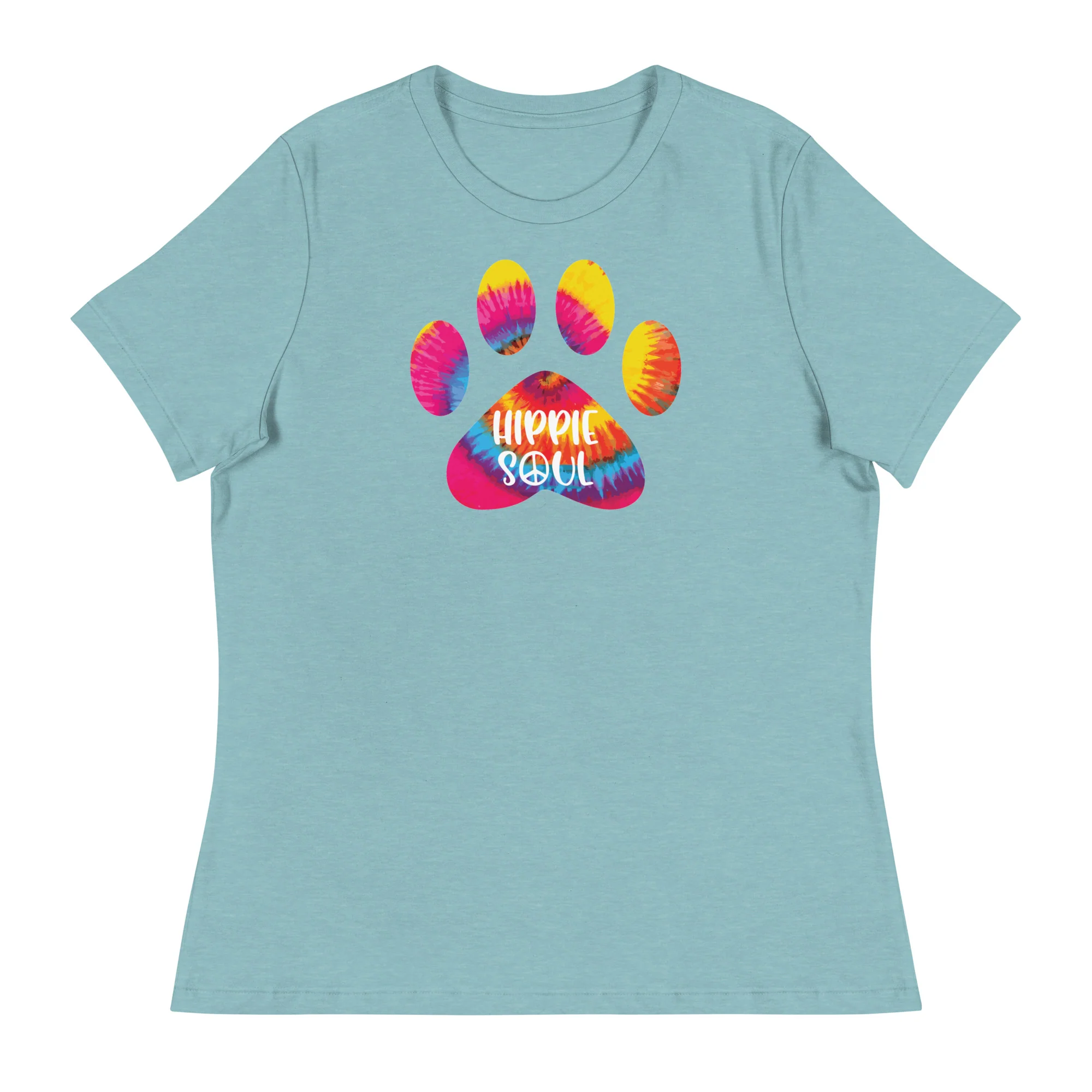 Hippie Soul Paw Print Women's Relaxed T-Shirt - Image 6