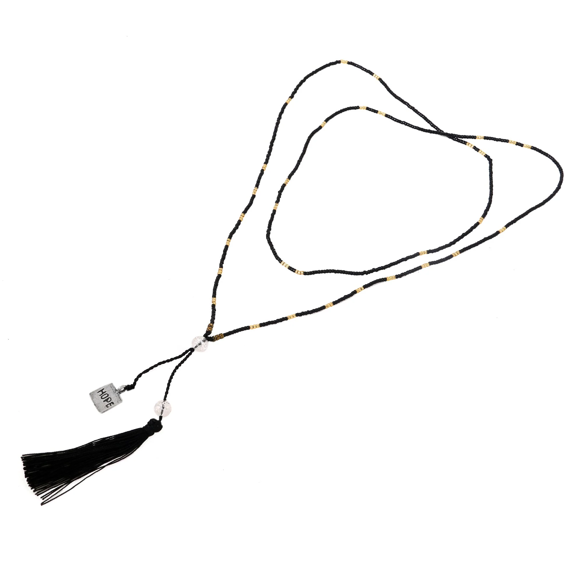 Hope Message Inspirational Jewelry Artisan Crafted Quartz Hope Necklace - Image 3
