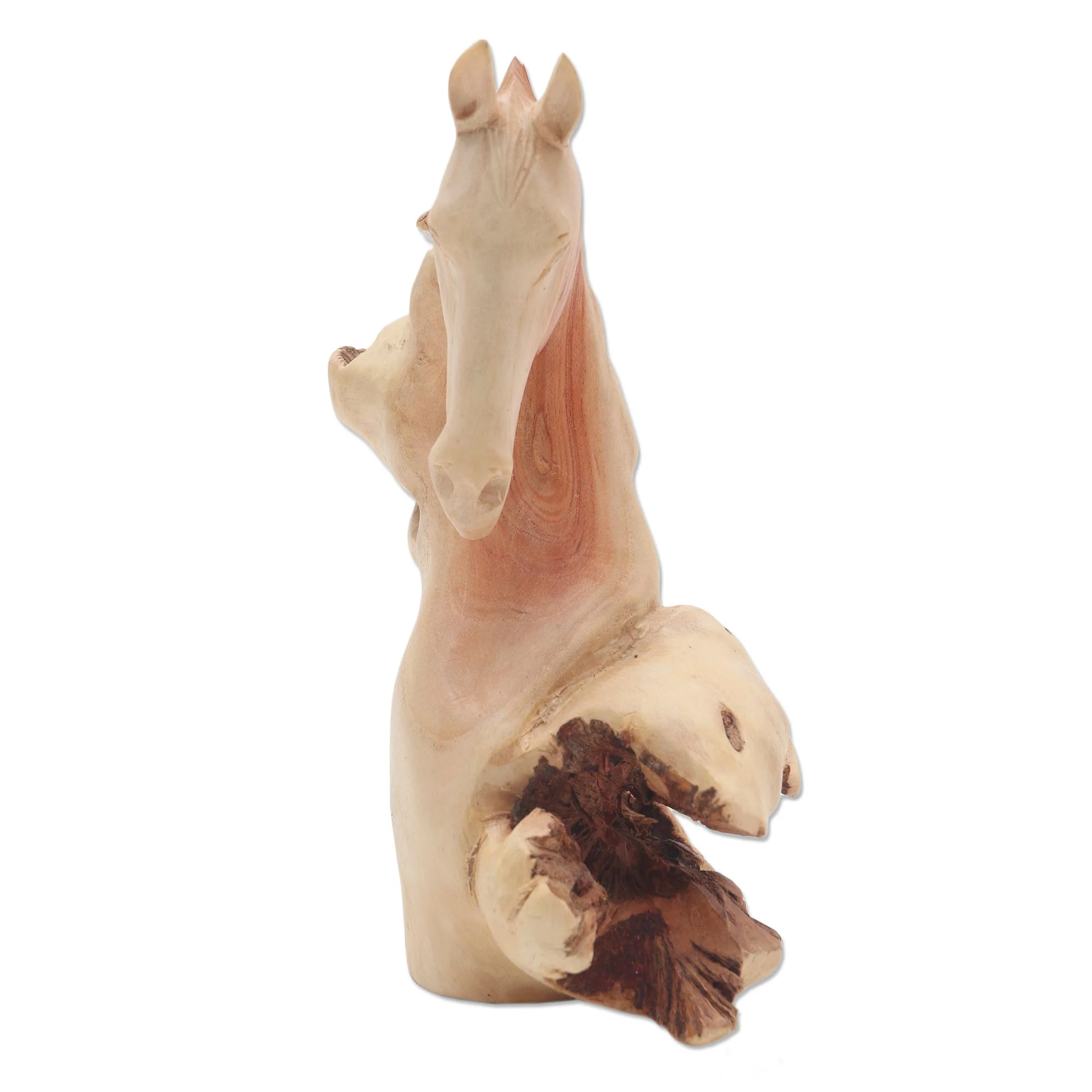 Horse Head Unique Benalu Wood Horse Head Statuette - Image 4